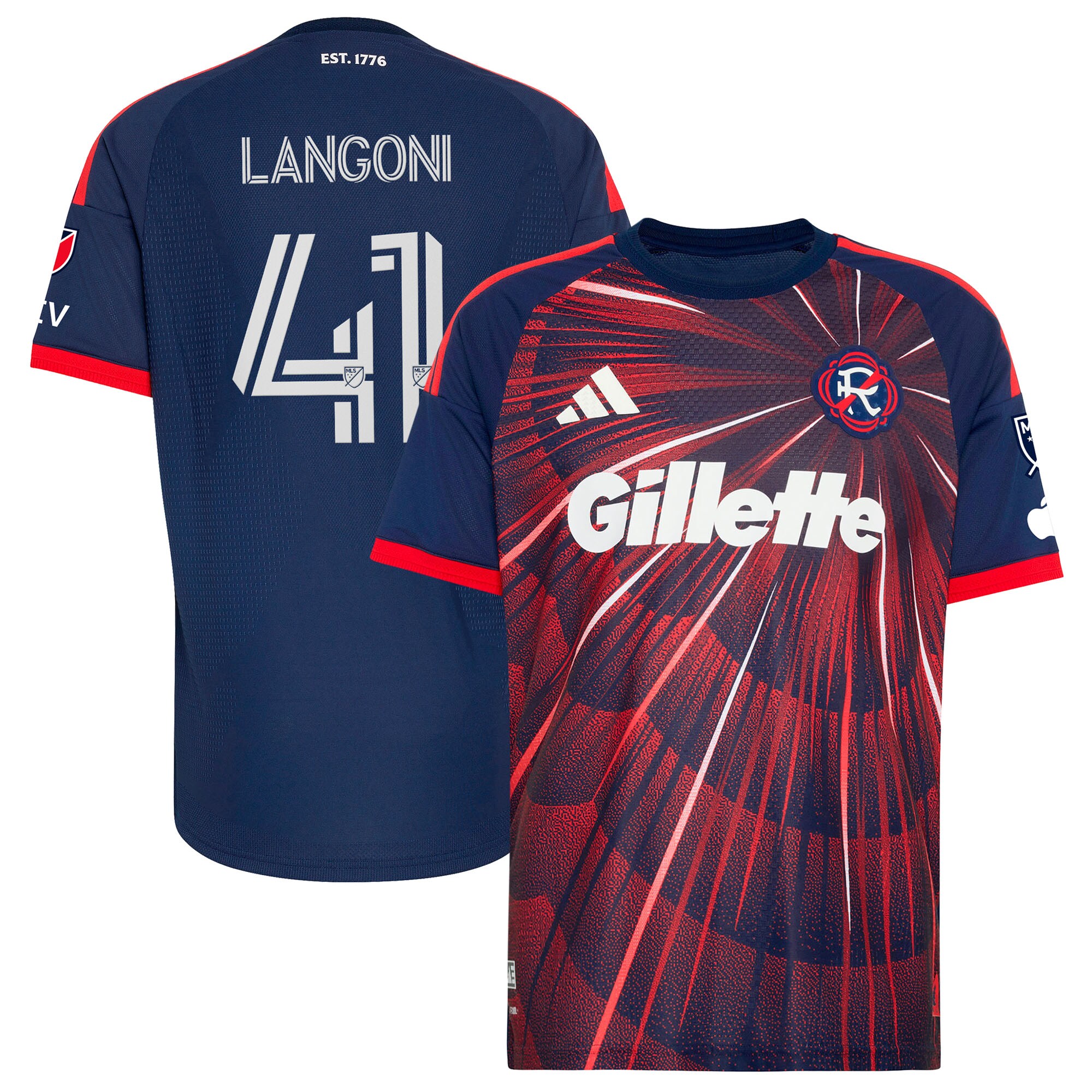 Luca Langoni New England Revolution 2026 Independence Day On-Field Jersey - Blue