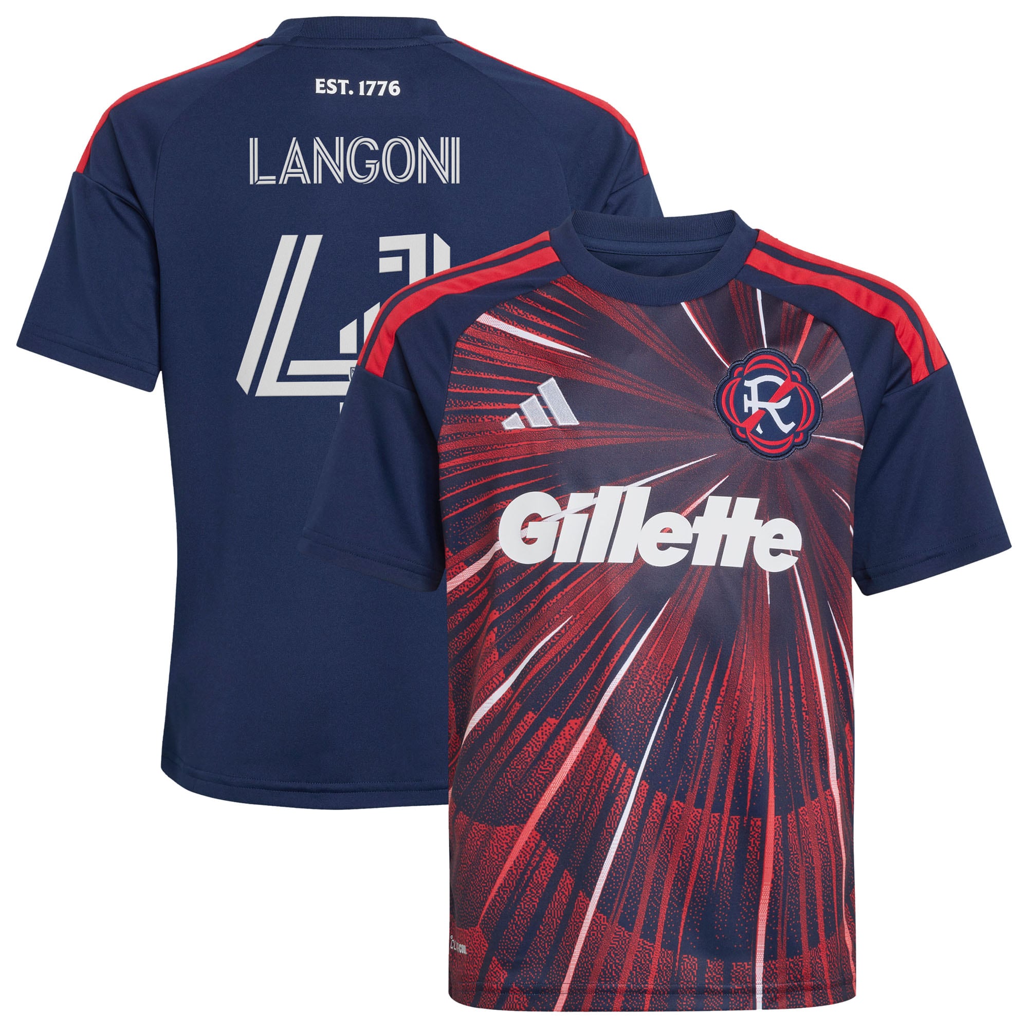 Luca Langoni New England Revolution Youth 2026 Independence Day Jersey - Blue