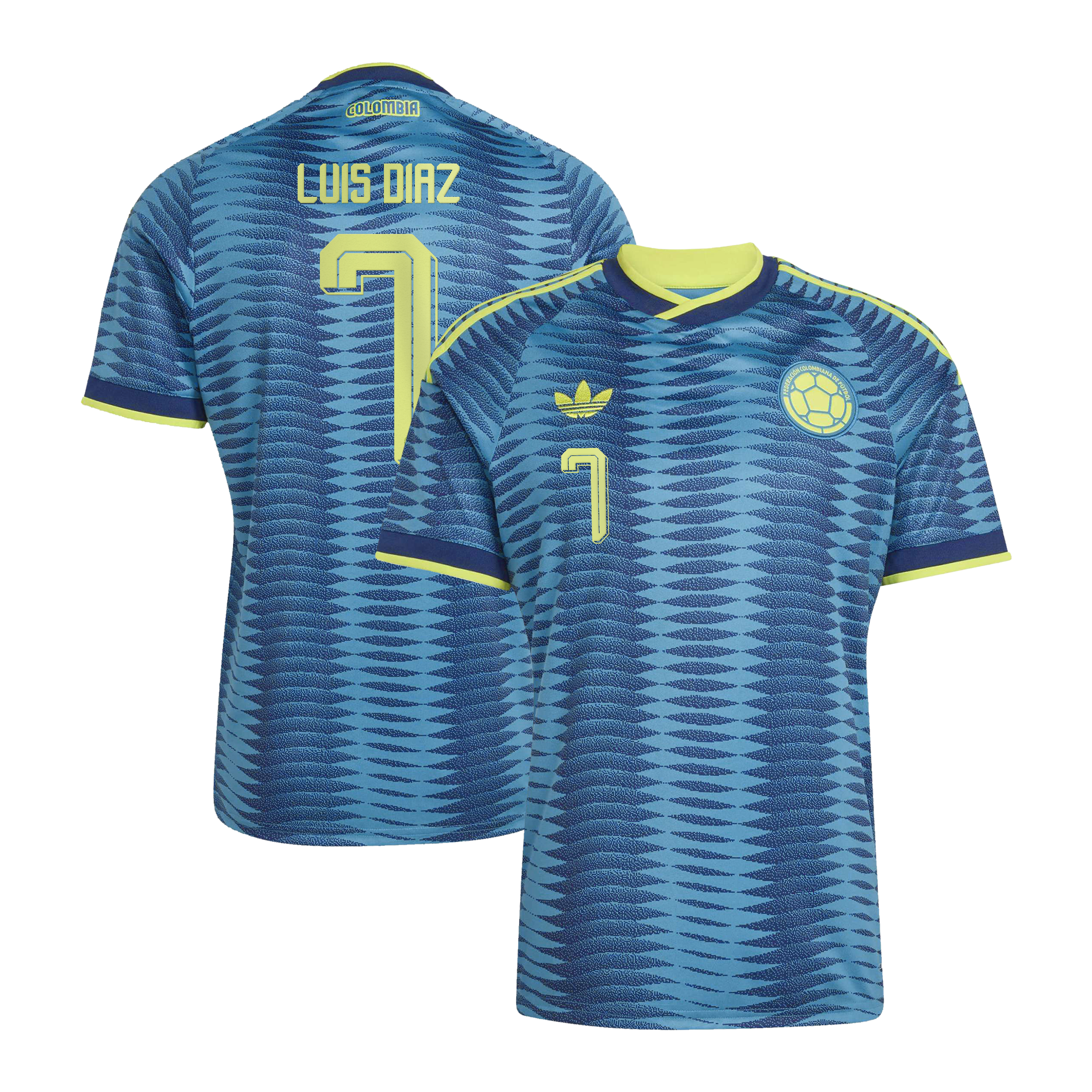 Luis Diaz Colombia National Team 2026 Away Jersey - Turquoise