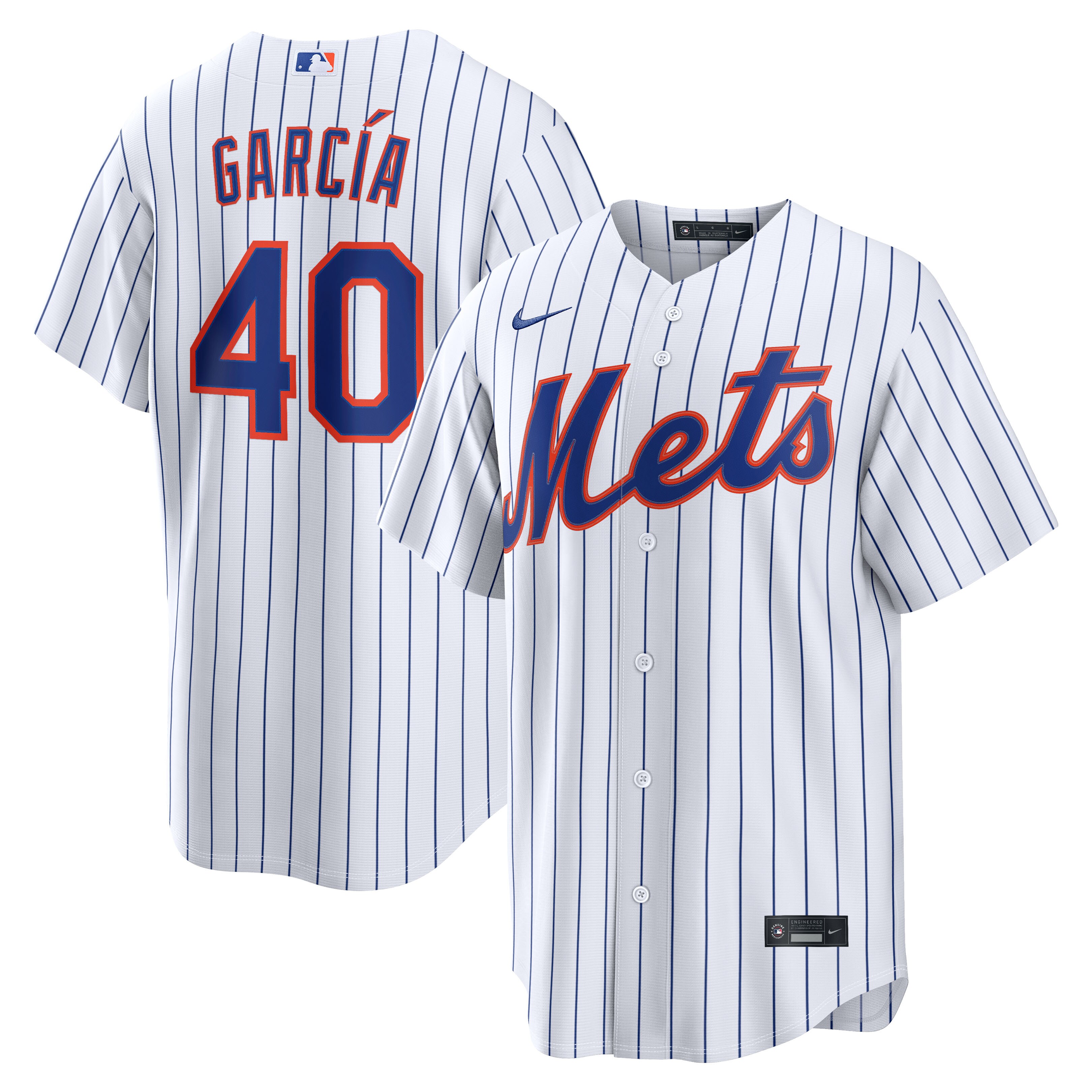 Luis García New York Mets Home Jersey - White