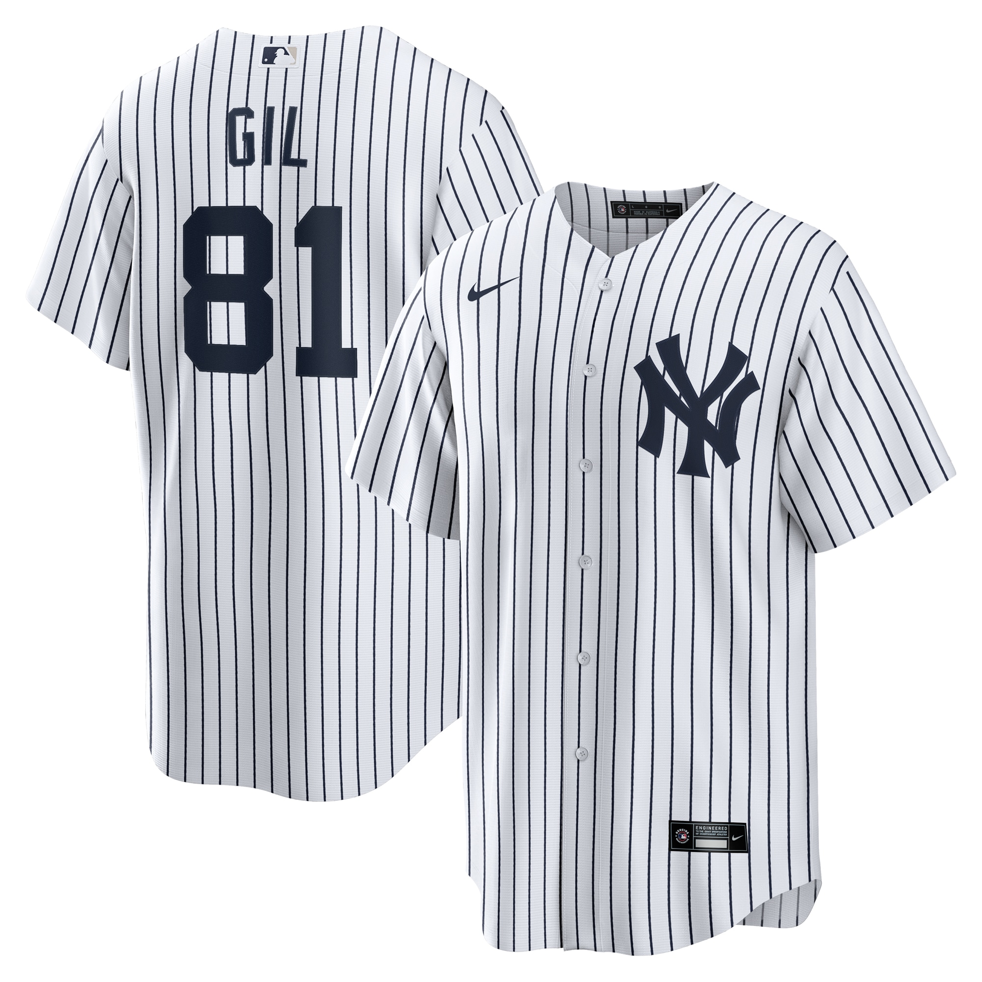 Luis Gil New York Yankees Home Jersey - White