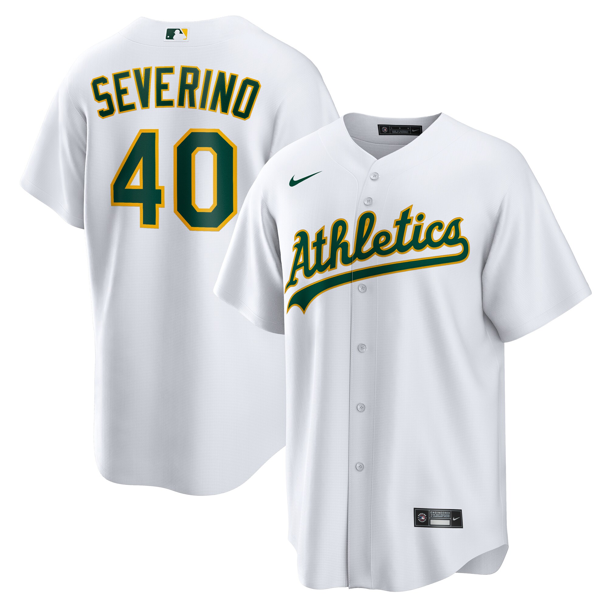 Luis Severino Athletics Home Jersey - White