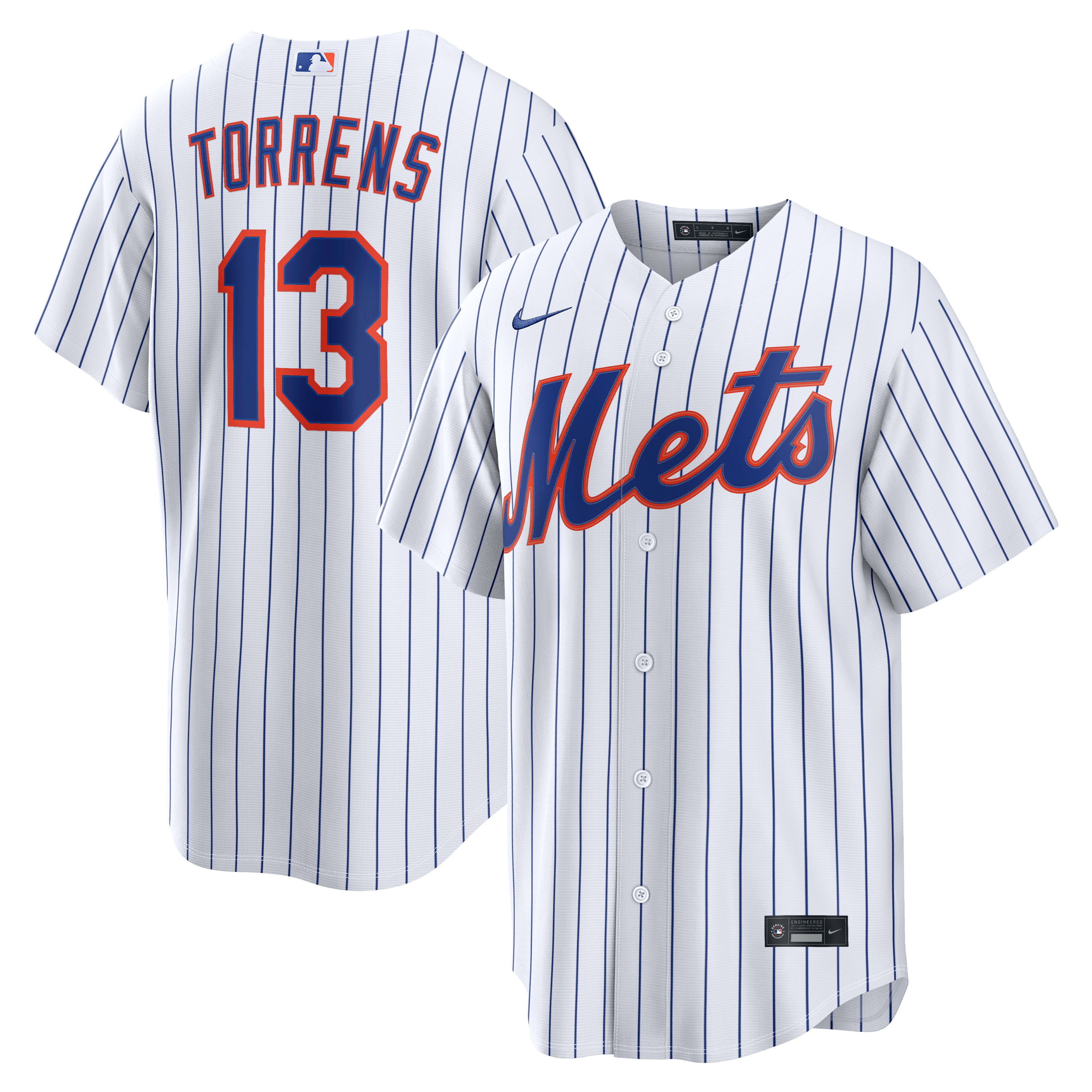 Luis Torrens New York Mets Home Jersey - White