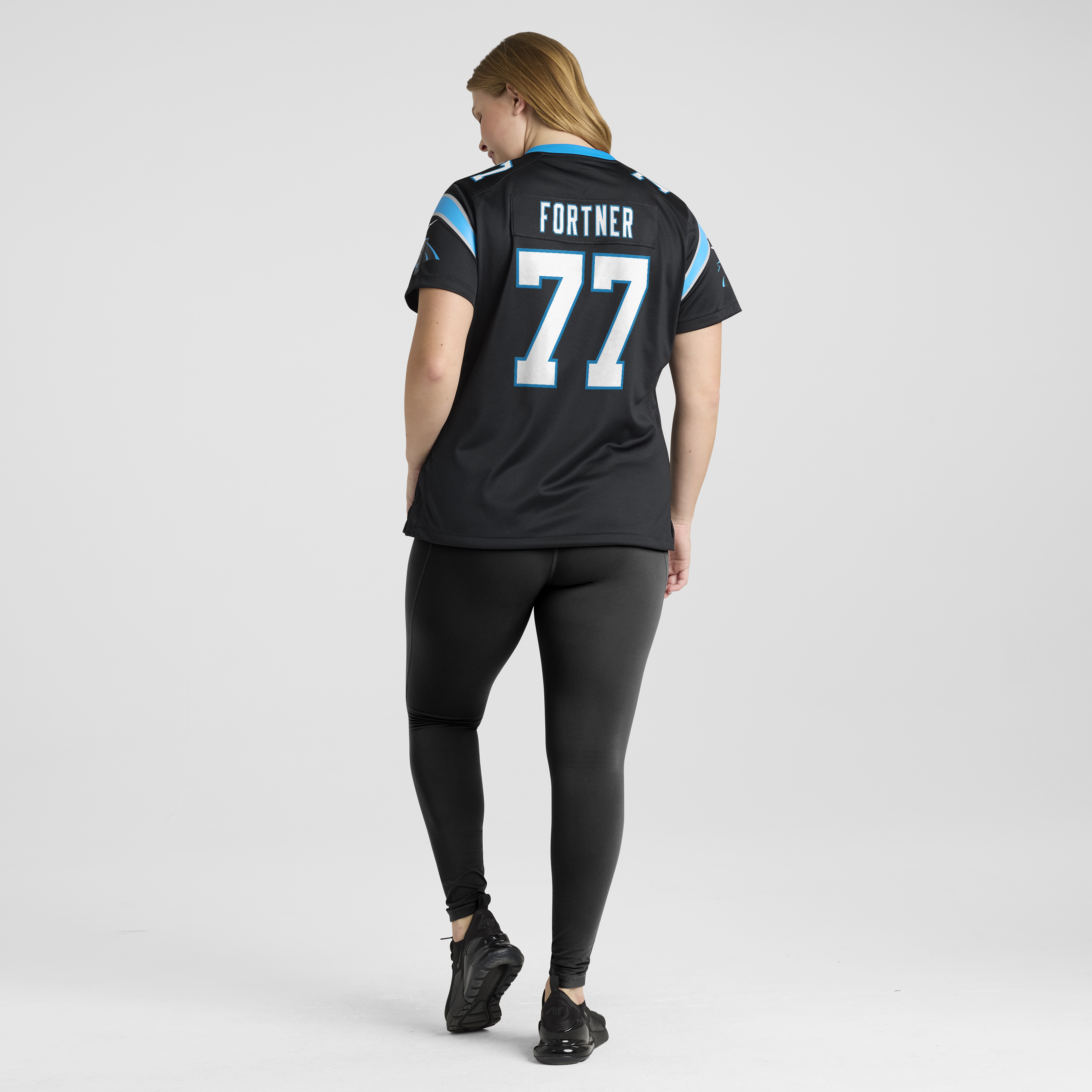 Luke Fortner Carolina Panthers Women’s Team Game Jersey – Black