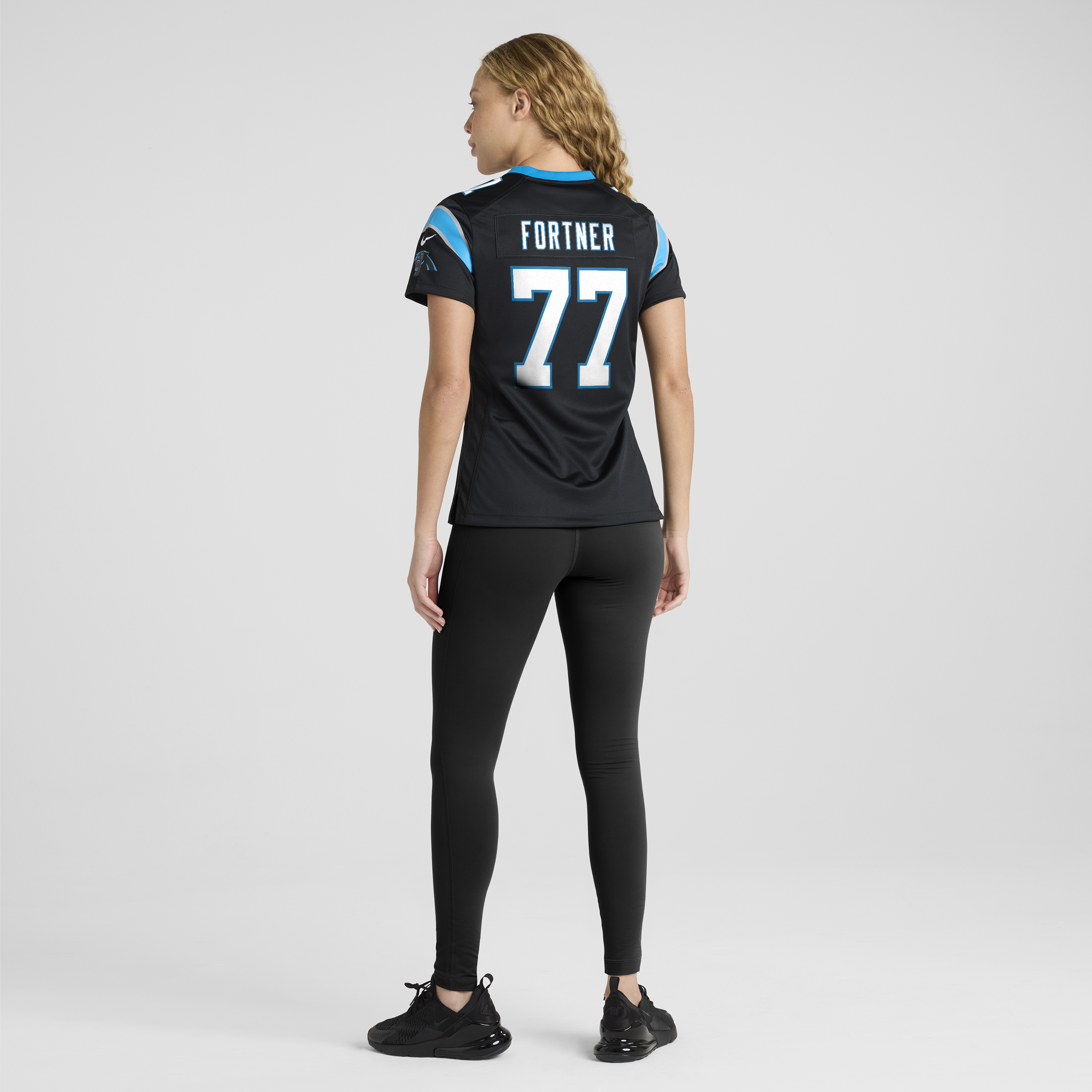 Luke Fortner Carolina Panthers Women’s Team Game Jersey – Black