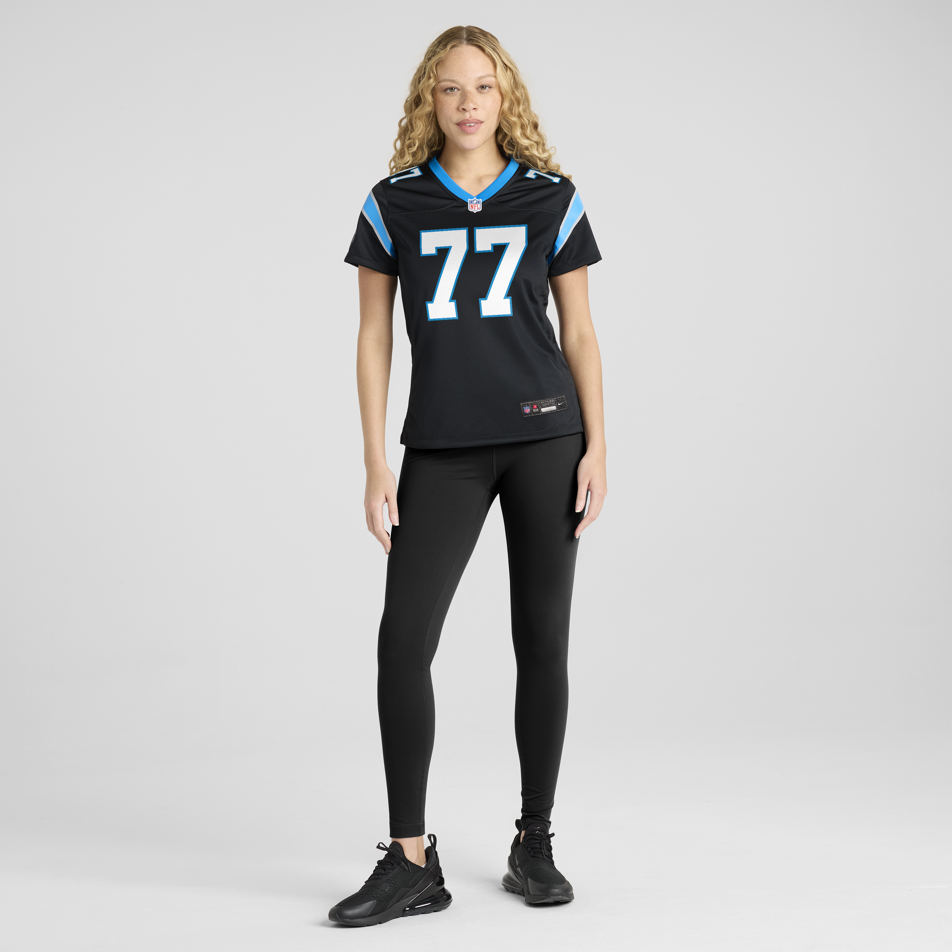 Luke Fortner Carolina Panthers Women’s Team Game Jersey – Black