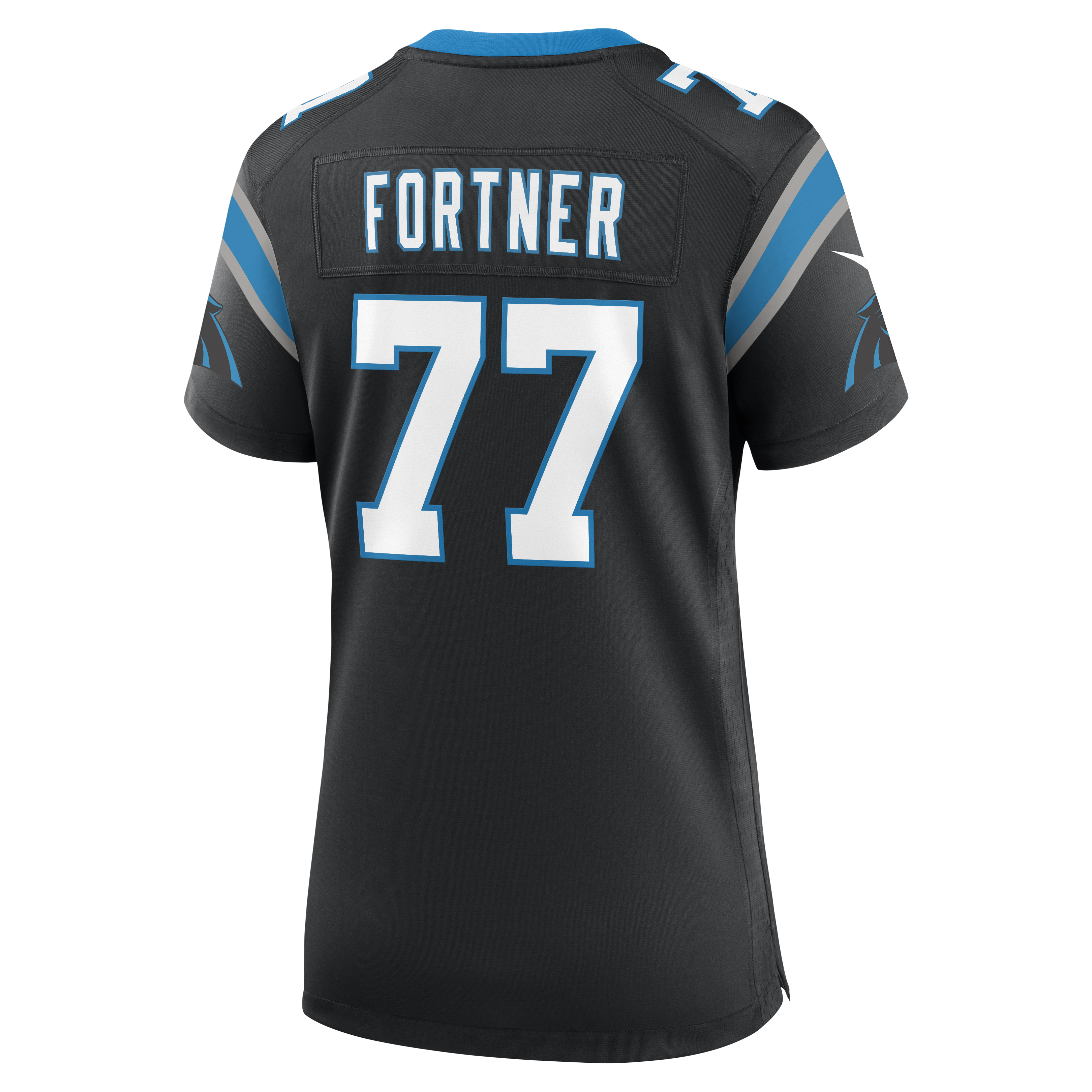 Luke Fortner Carolina Panthers Women’s Team Game Jersey – Black