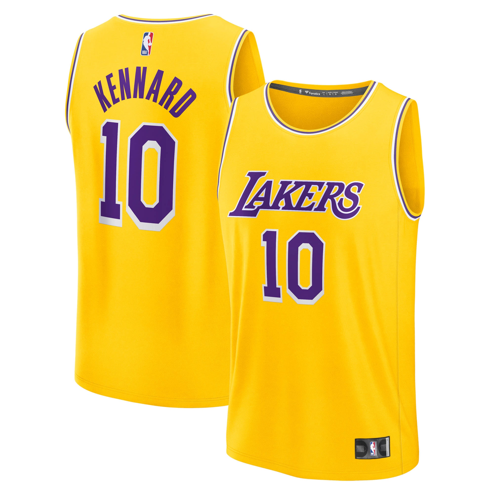 Luke Kennard Los Angeles Lakers Fanatics Fast Break Jersey - Icon Edition - Gold