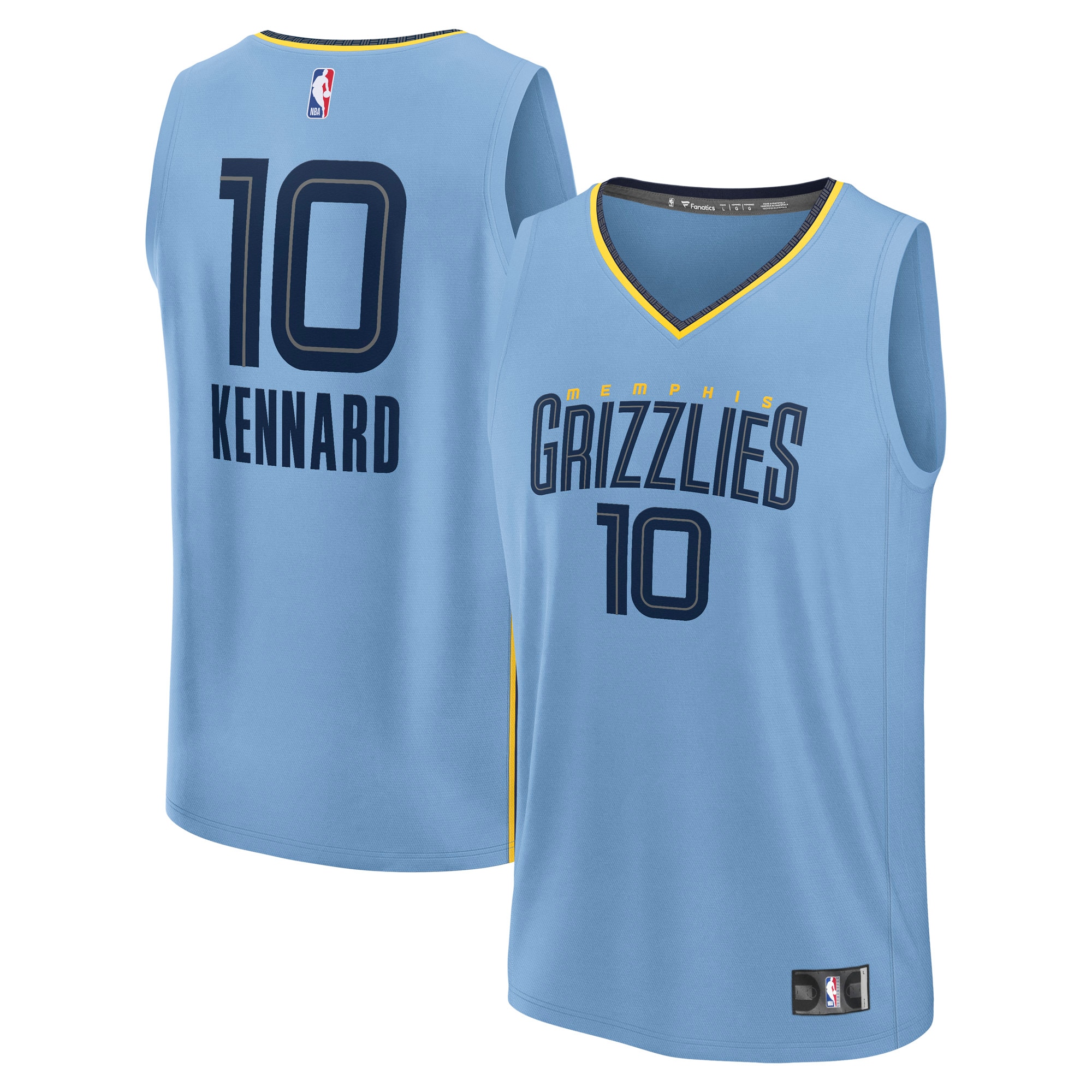 Luke Kennard Memphis Grizzlies Fanatics Fast Break Player Jersey - Statement Edition - Light Blue