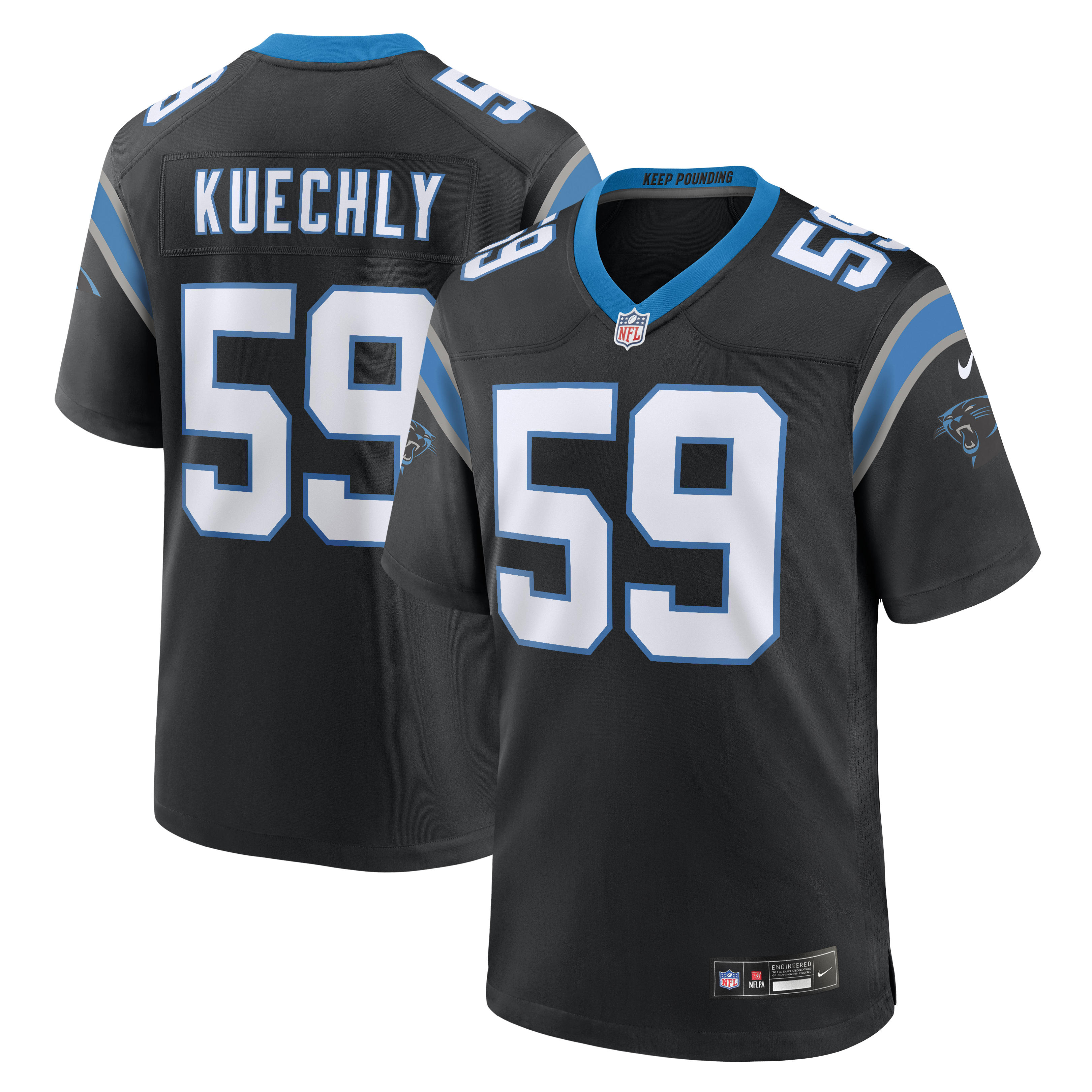 Luke Kuechly Carolina Panthers Team Game Jersey - Black