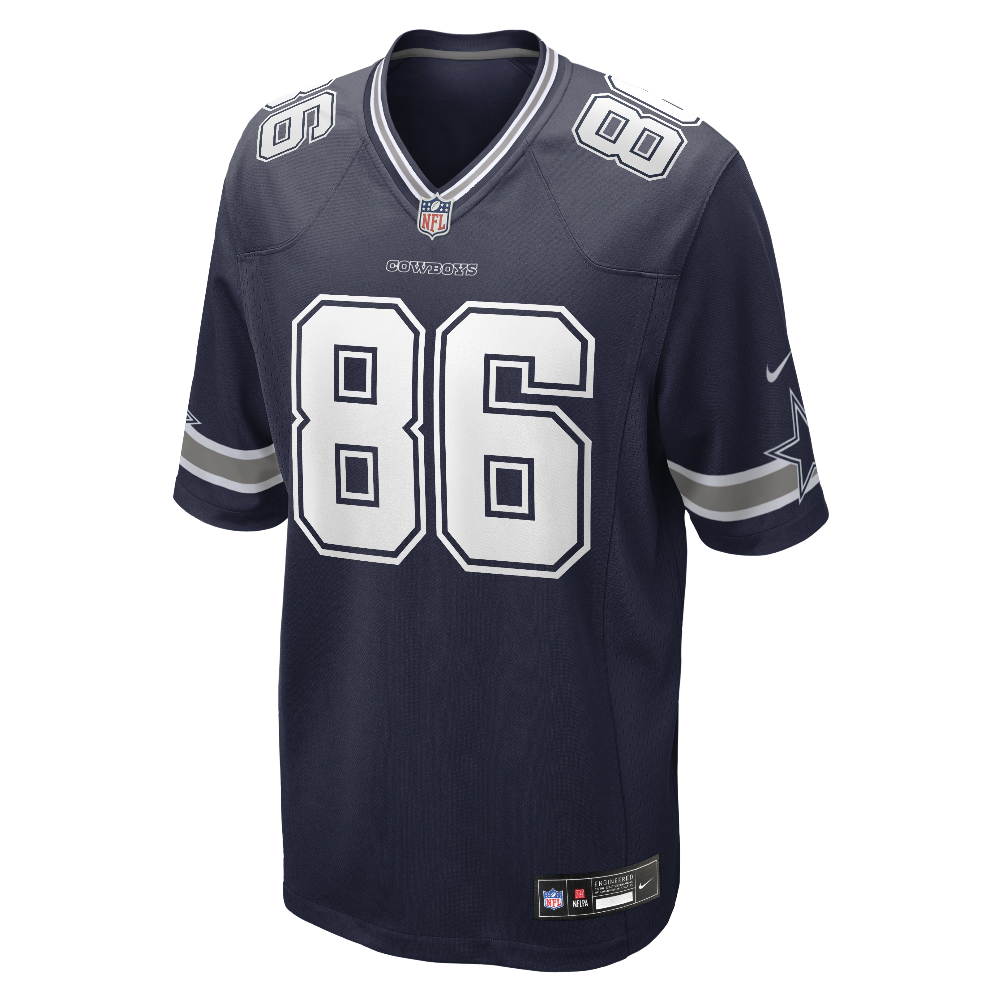 Luke Schoonmaker Dallas Cowboys Team Game Jersey – Navy