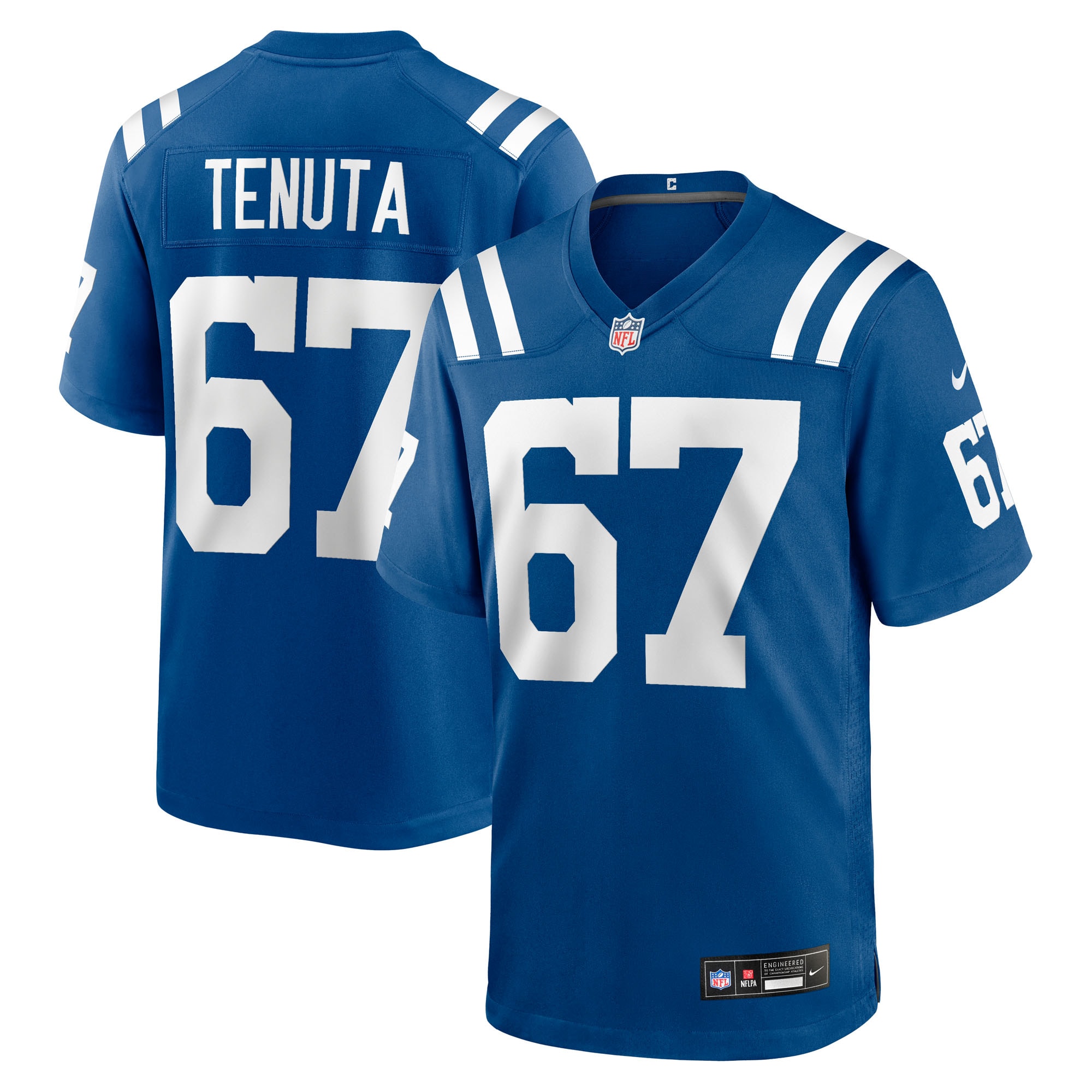 Luke Tenuta Indianapolis Colts Team Game Jersey - Royal