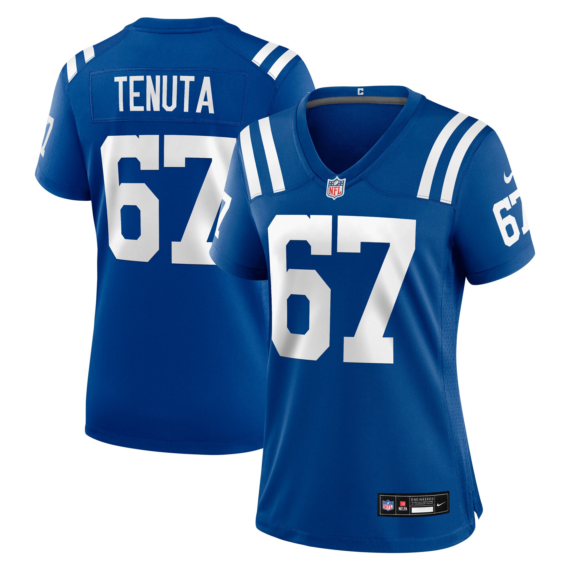 Luke Tenuta Indianapolis Colts Women's Team Game Jersey - Royal
