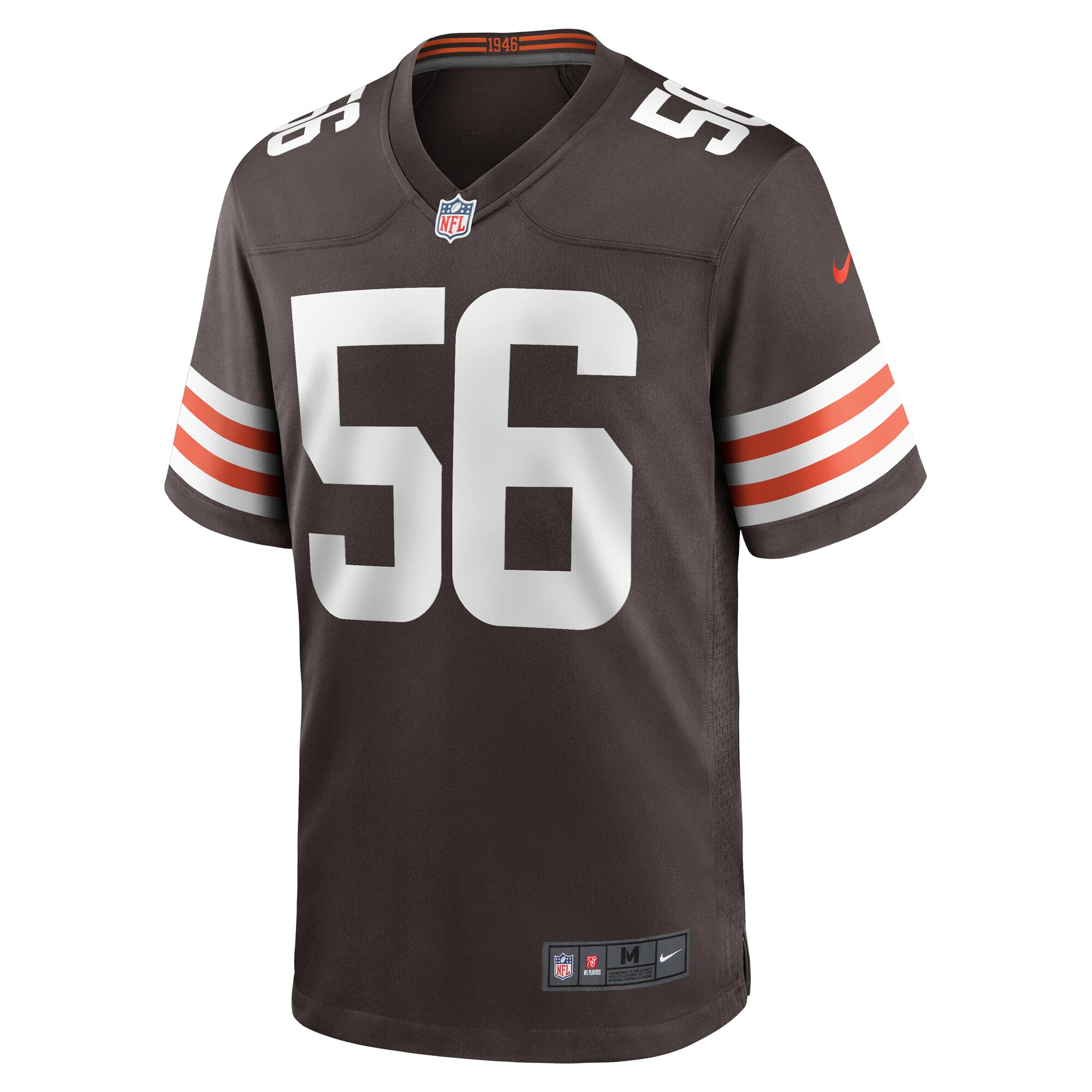 Luke Wypler Cleveland Browns Team Game Jersey – Brown