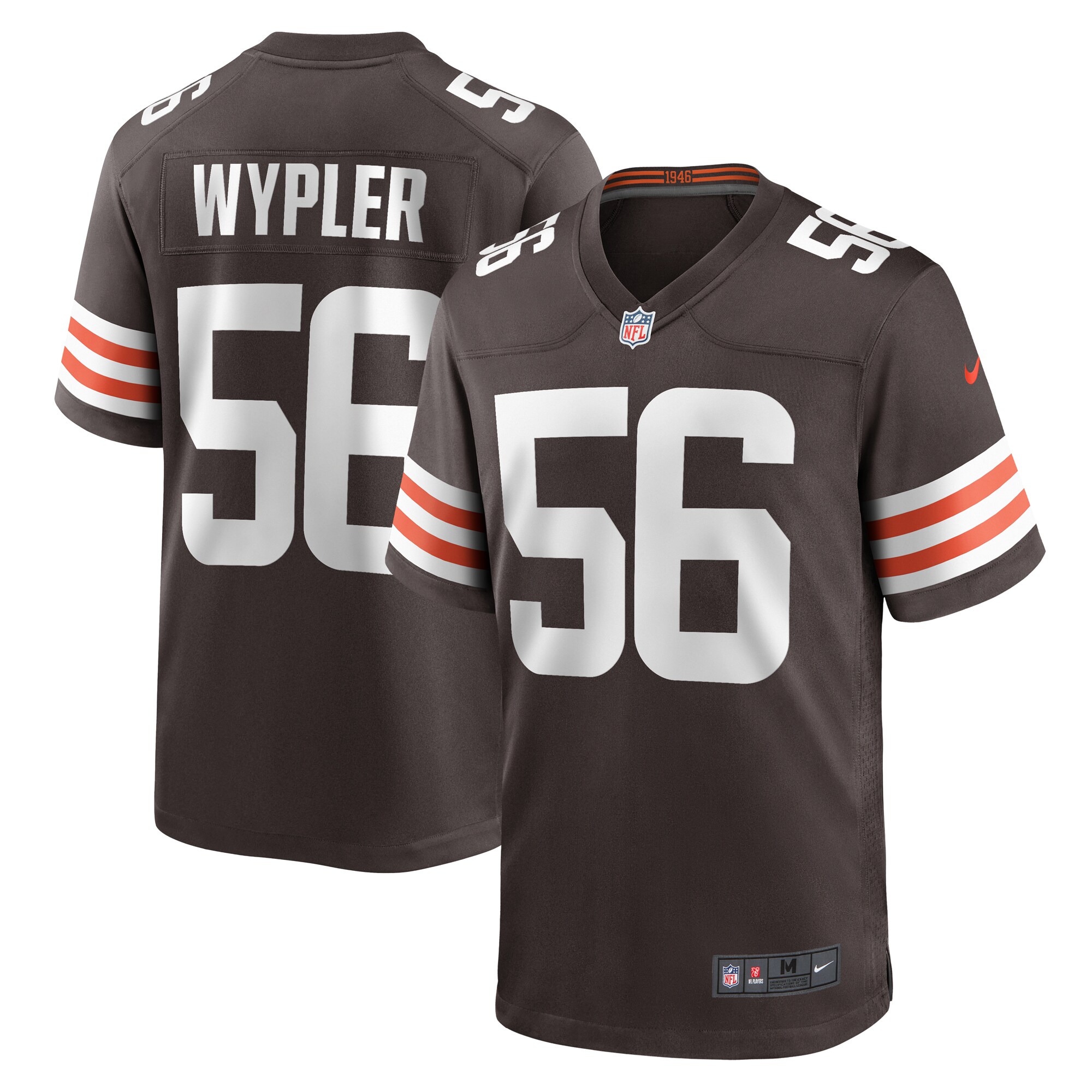 Luke Wypler Cleveland Browns Team Game Jersey - Brown
