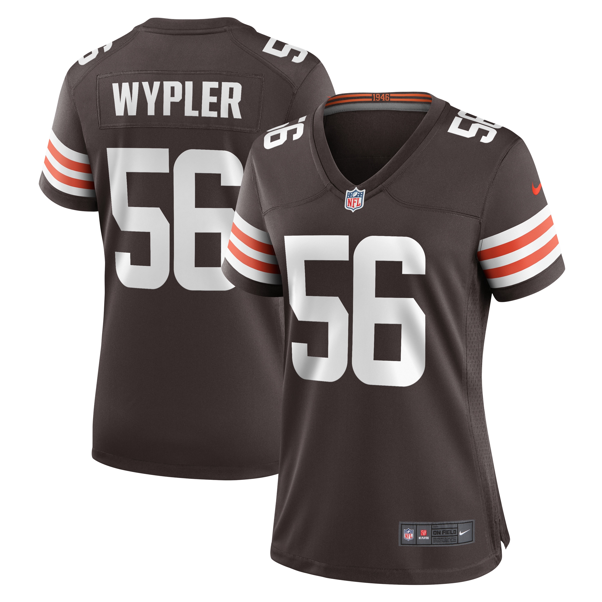 Luke Wypler Cleveland Browns Women's Team Game Jersey - Brown