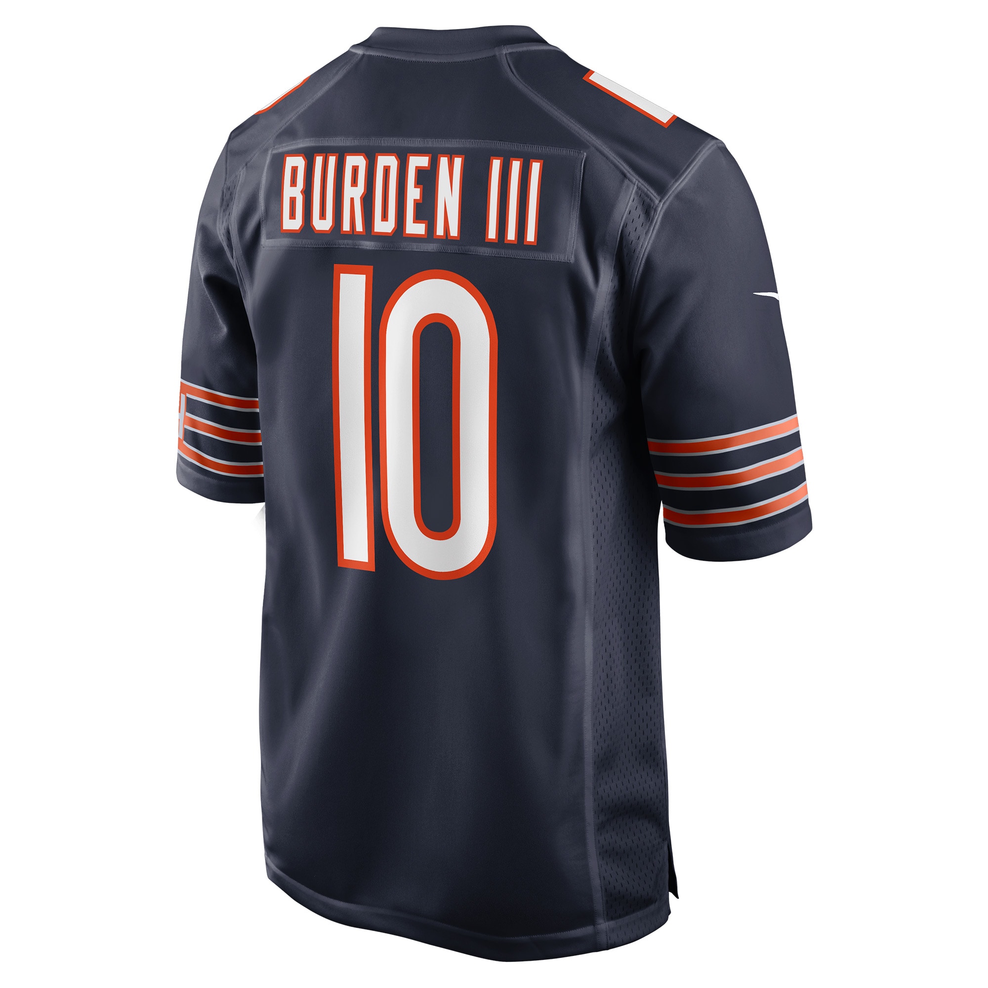 Luther Burden III Chicago Bears Team Game Jersey – Navy