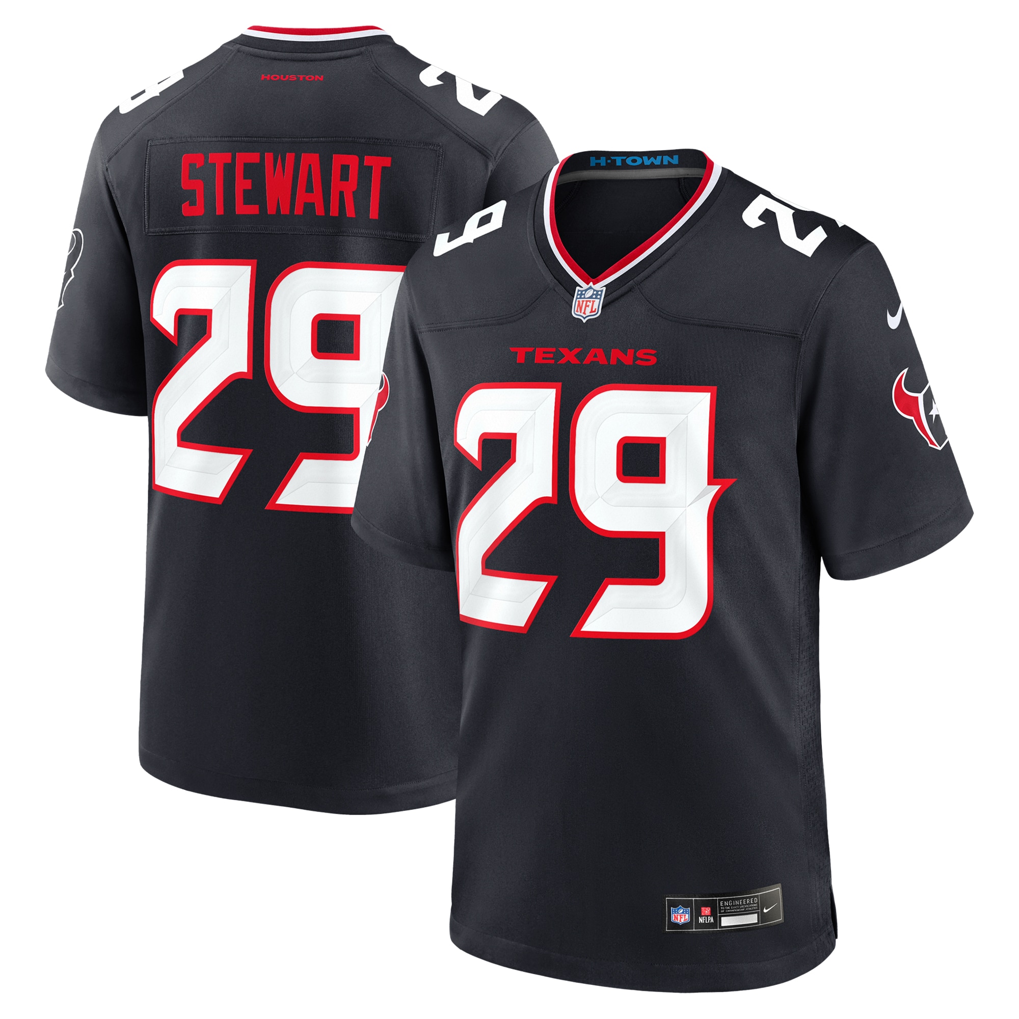 M.J. Stewart Houston Texans Team Game Jersey - Navy
