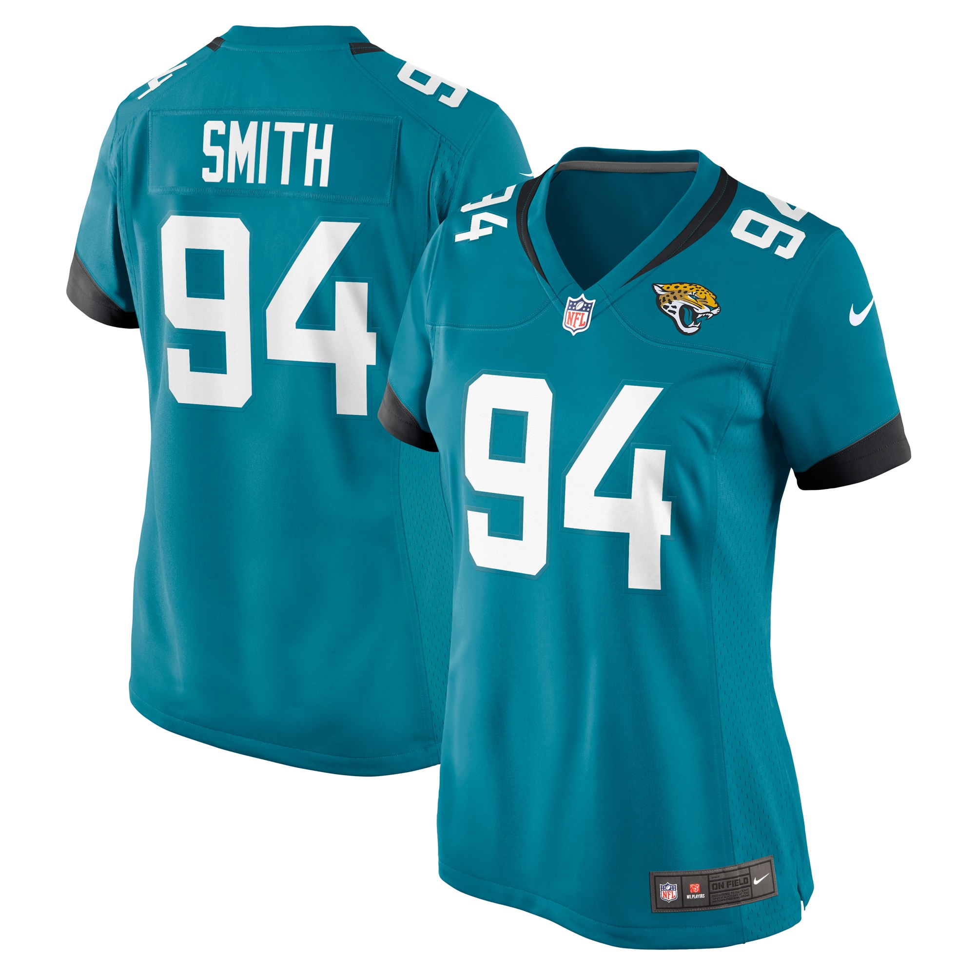 Maason Smith Jacksonville Jaguars Women's Game Jersey - Teal