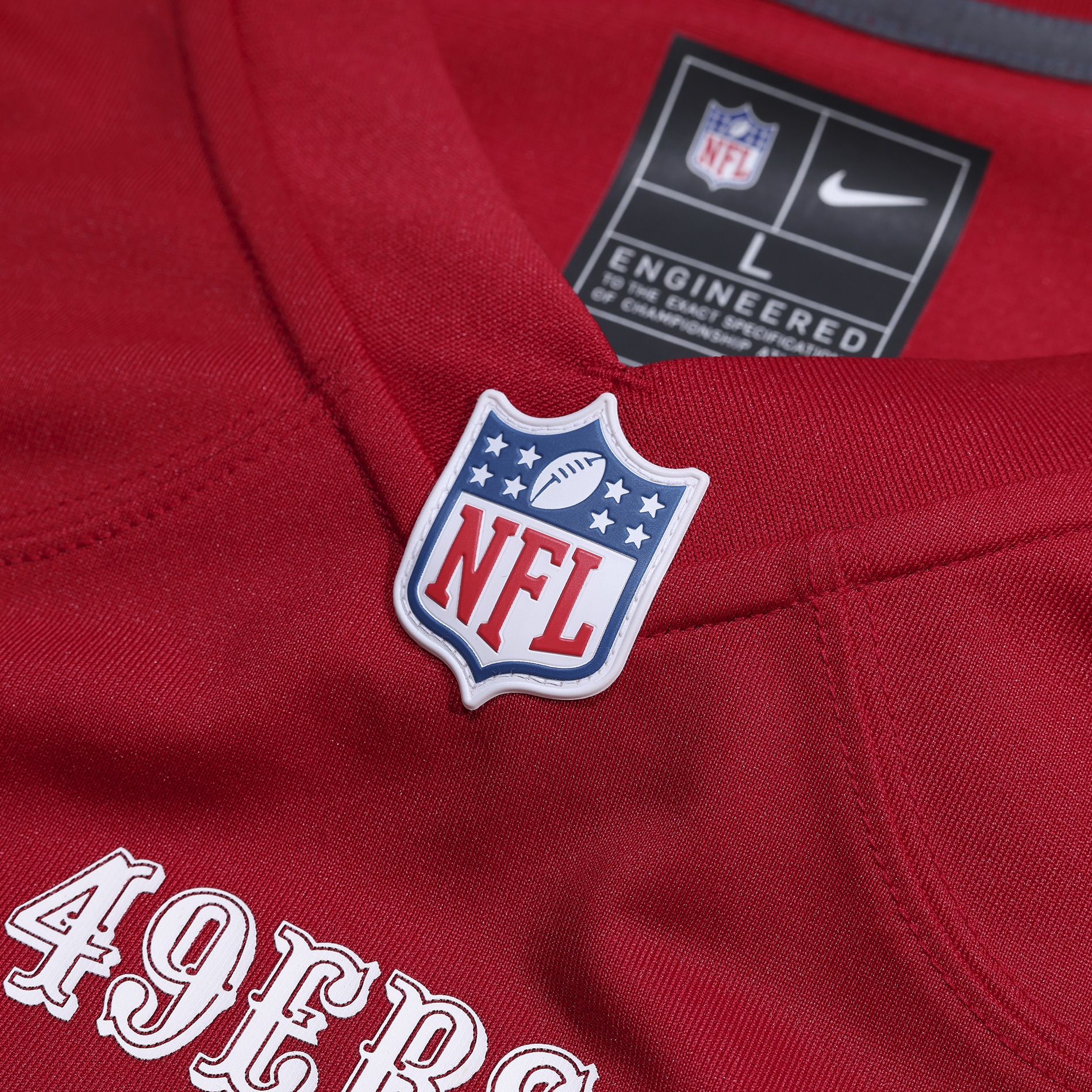 Mac Jones San Francisco 49ers Team Game Jersey – Scarlet