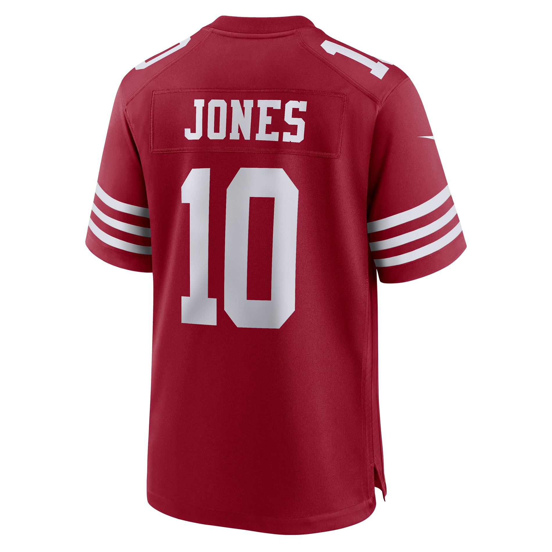 Mac Jones San Francisco 49ers Team Game Jersey – Scarlet