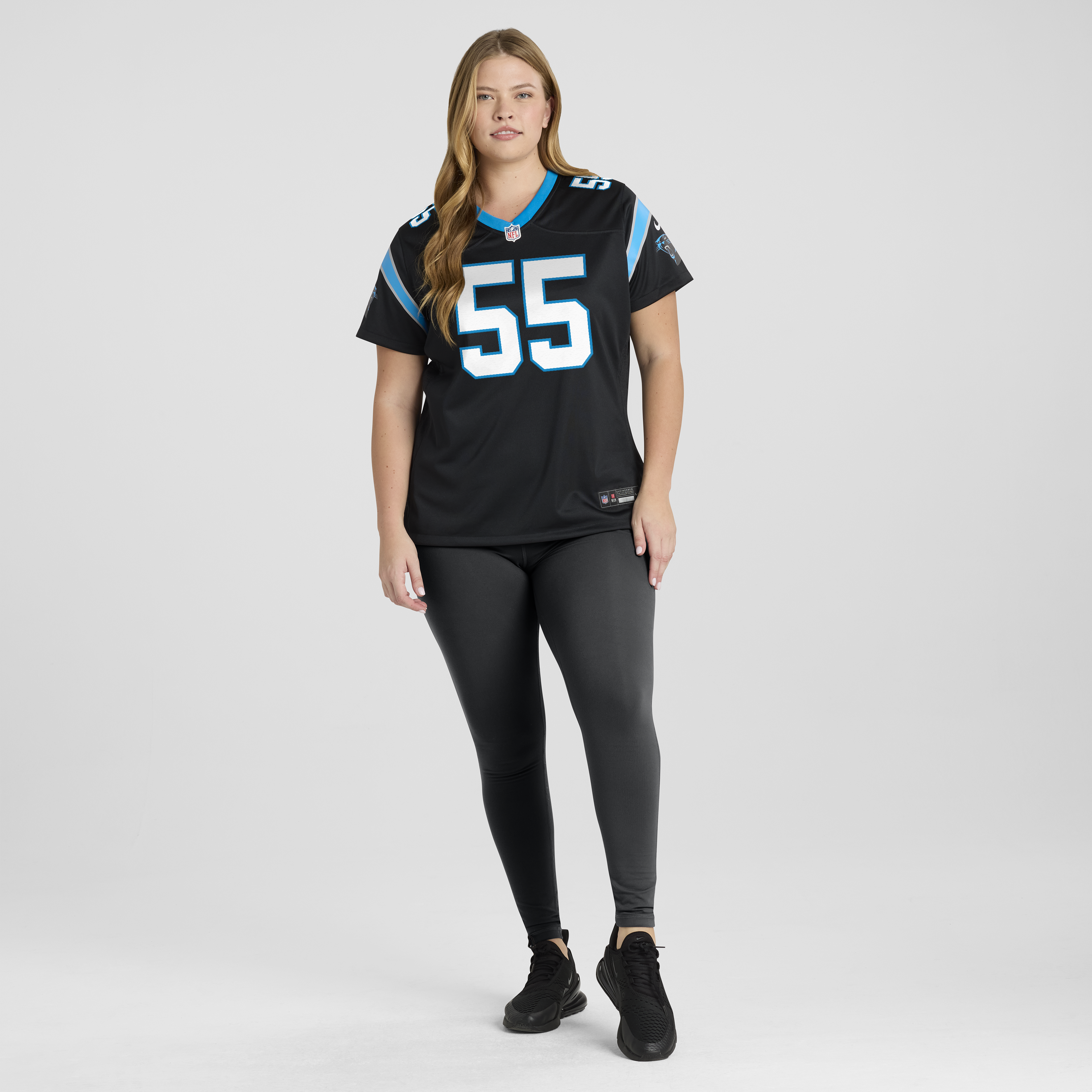 Maema Njongmeta Carolina Panthers Women’s Team Game Jersey – Black