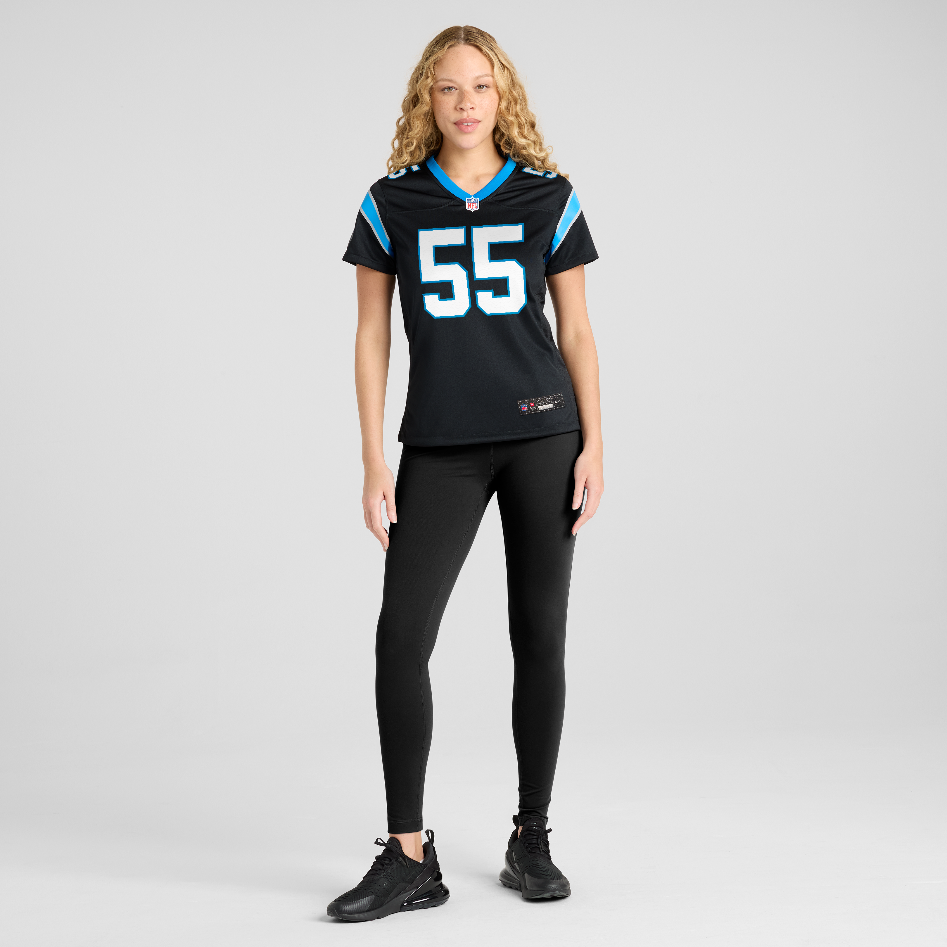Maema Njongmeta Carolina Panthers Women’s Team Game Jersey – Black