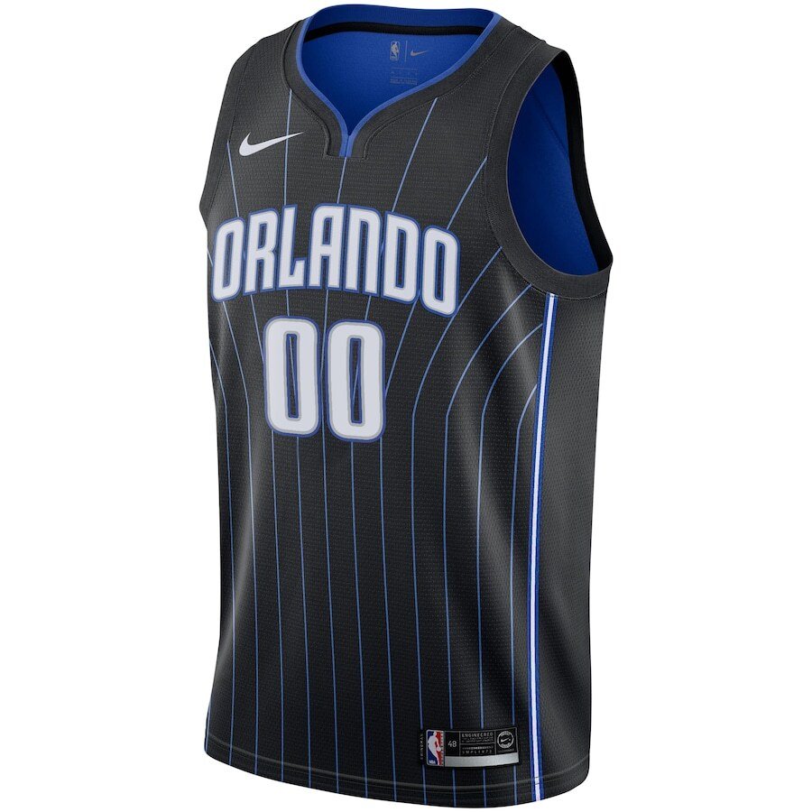 Alternative view of Magic Black Pinstripe Jersey - Nike - Custom Edition