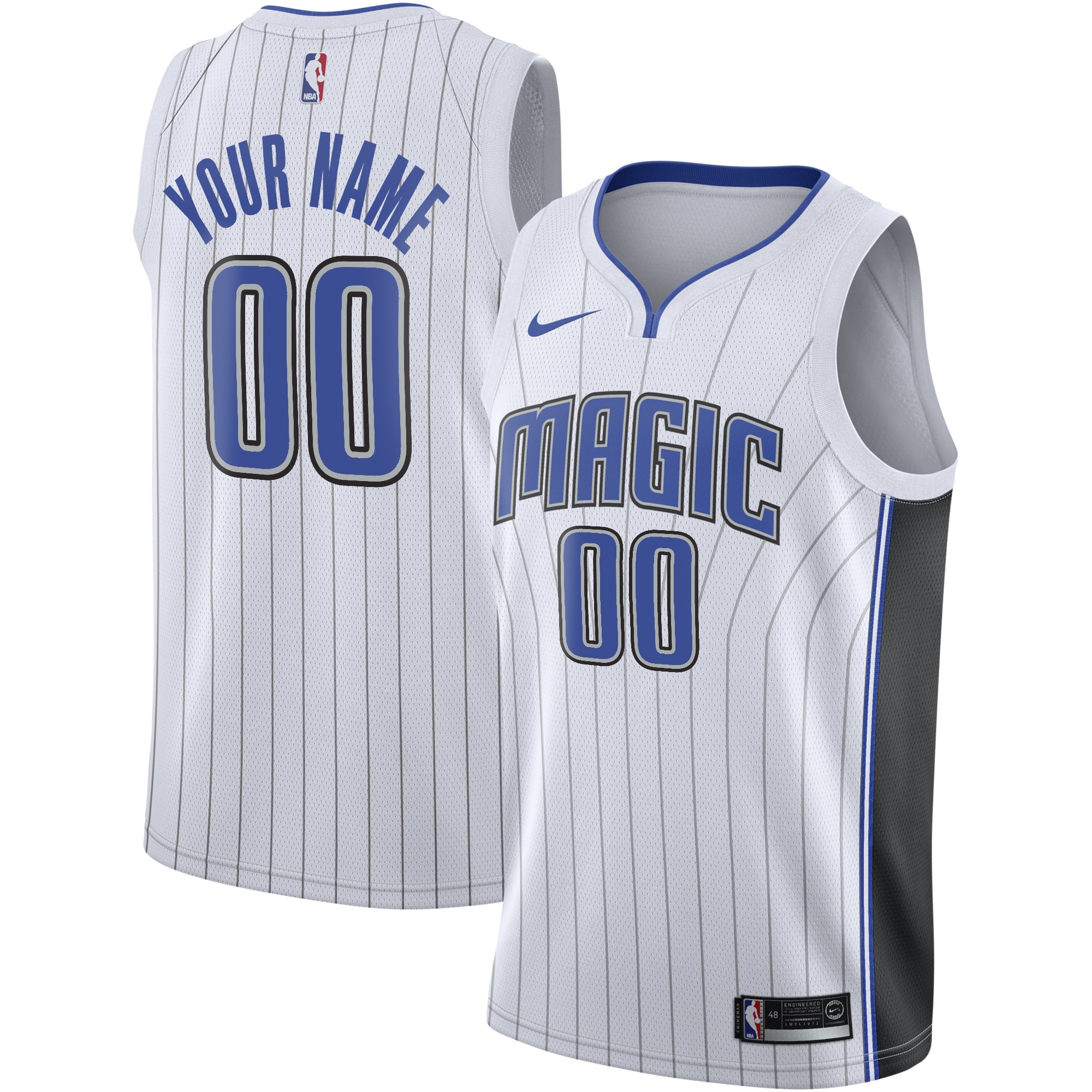Magic Pinstripe Jersey - Nike - Custom Icon Edition