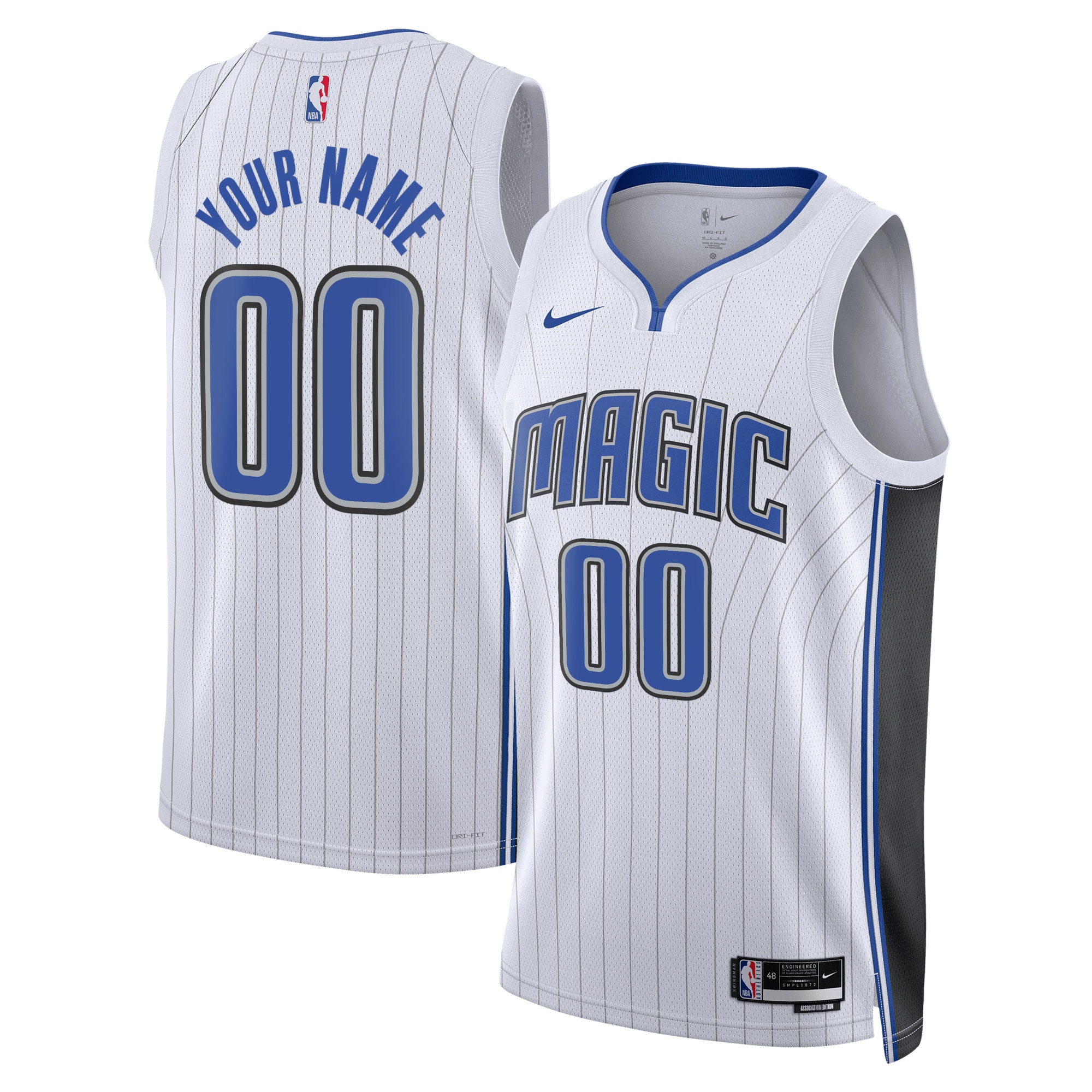 Magic White Association Jersey - Nike - Custom Name & Number