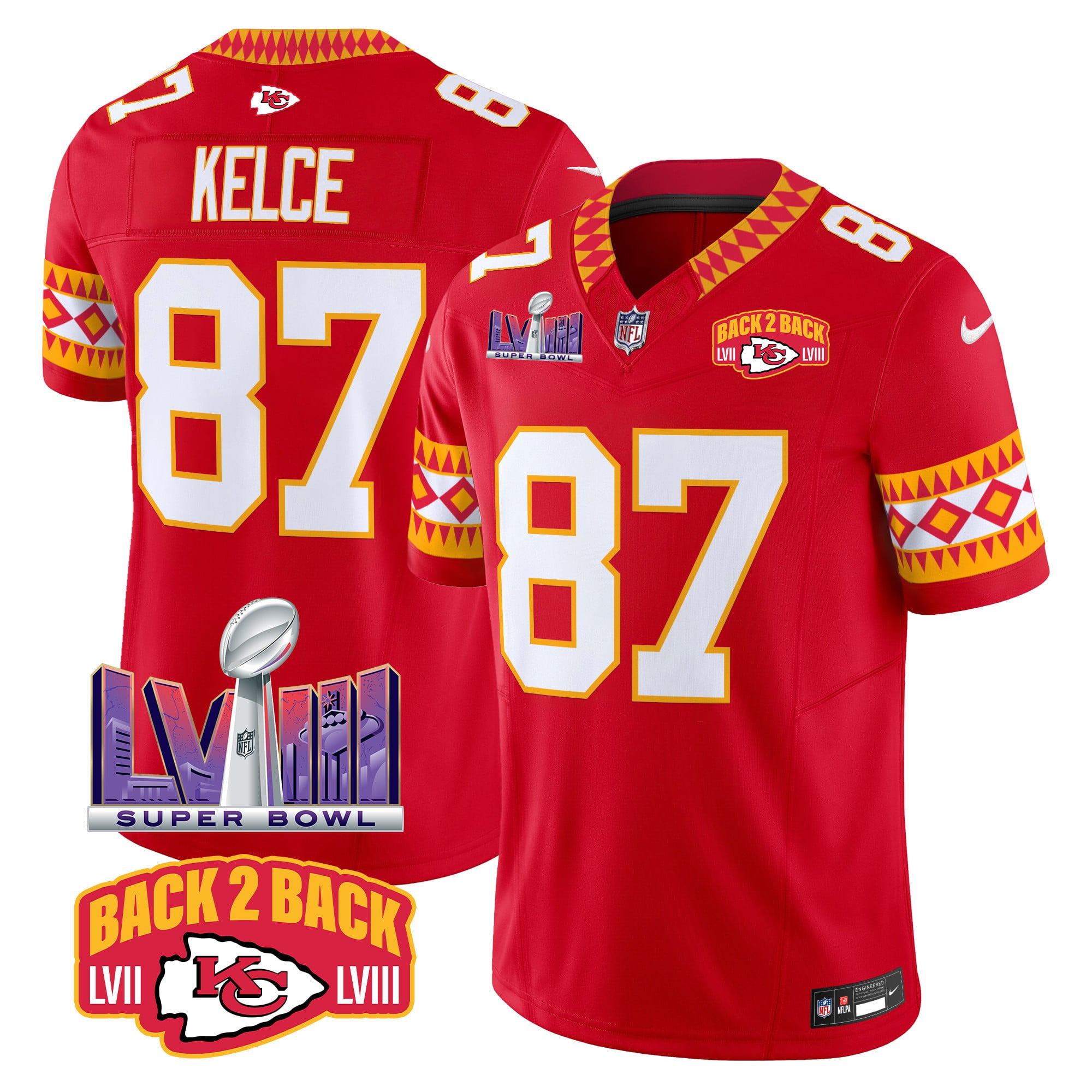 Alternative view of Mahomes Chiefs Super Bowl Jersey - Nike Mahomes Chiefs Super Bowl