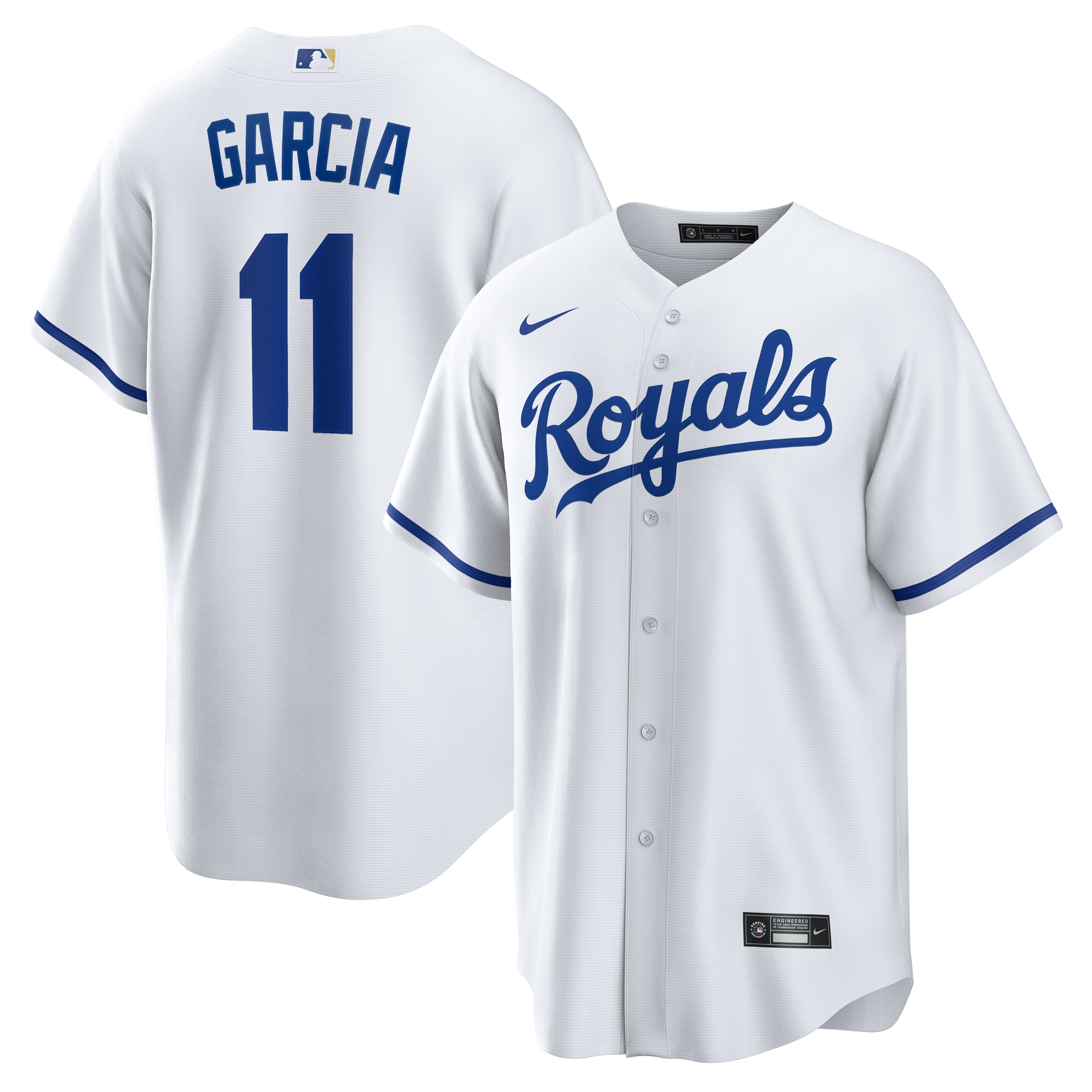 Maikel Garcia Kansas City Royals Home Jersey - White