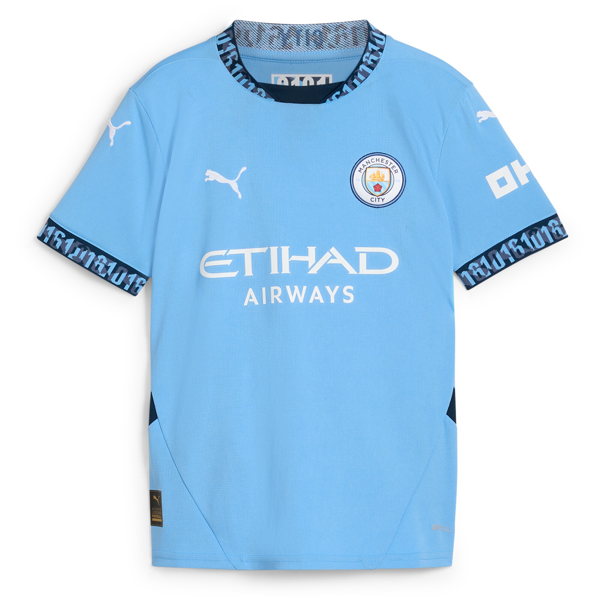 Alternative view of Man City Light Blue Jersey - Puma Man City 2024 Light Blue Home Jersey