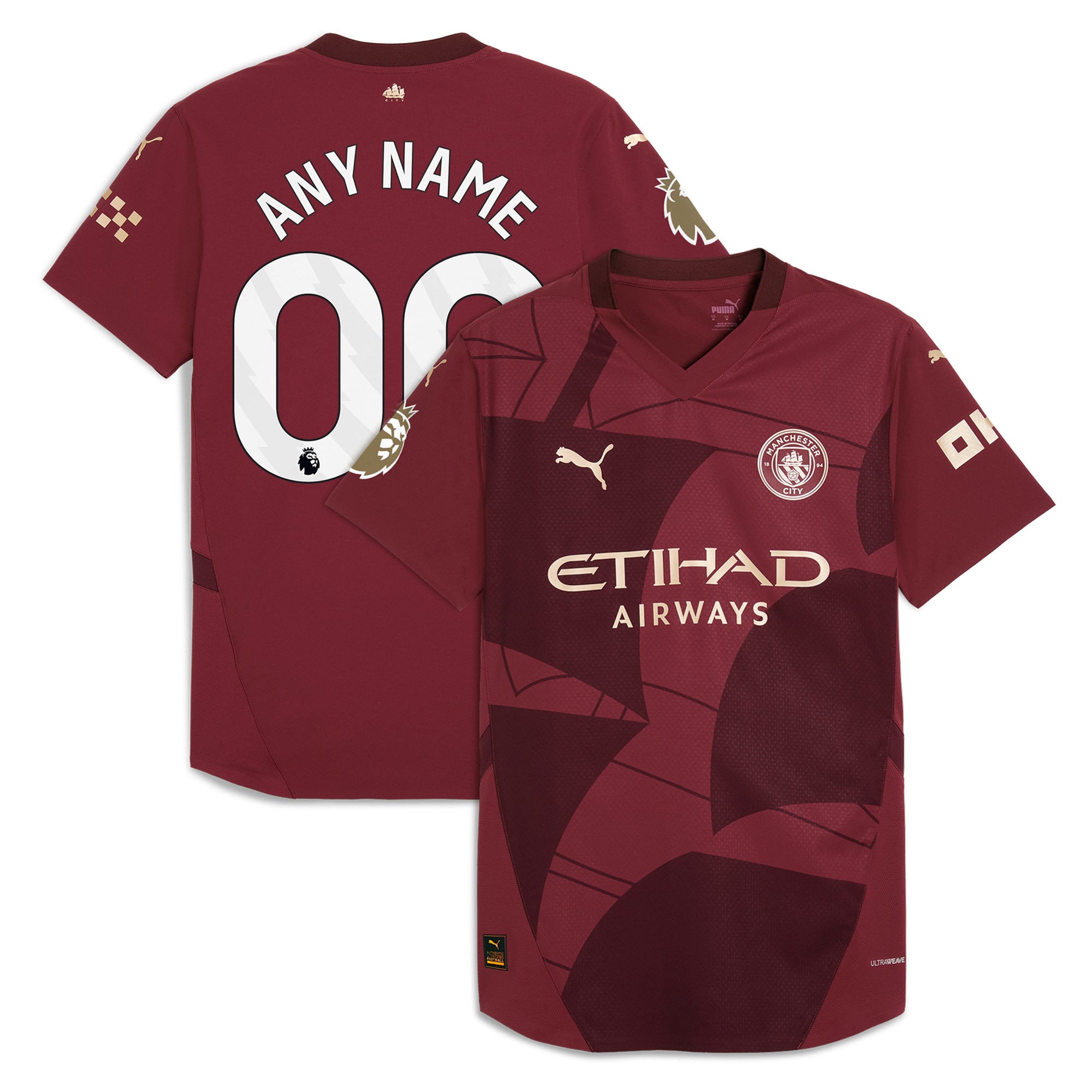 Man City Third Jersey - Puma Man City 2023/24 Third Jersey - Burgundy