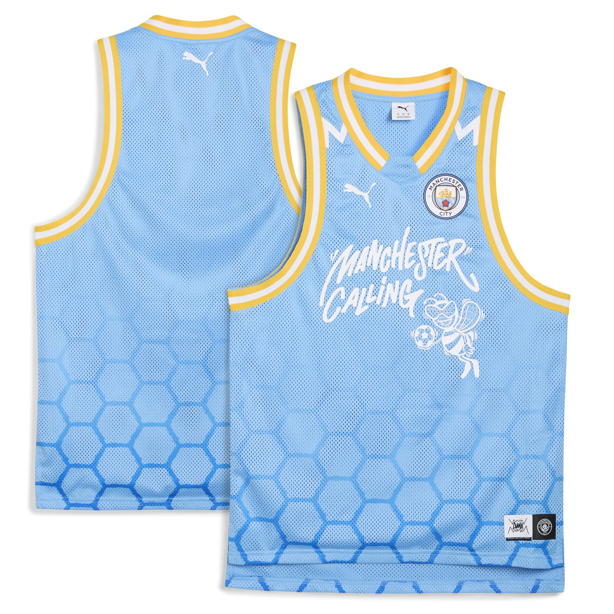 Manchester City Puma 2025 FIFA Club World Cup dryCELL Basketball Jersey - Light Blue