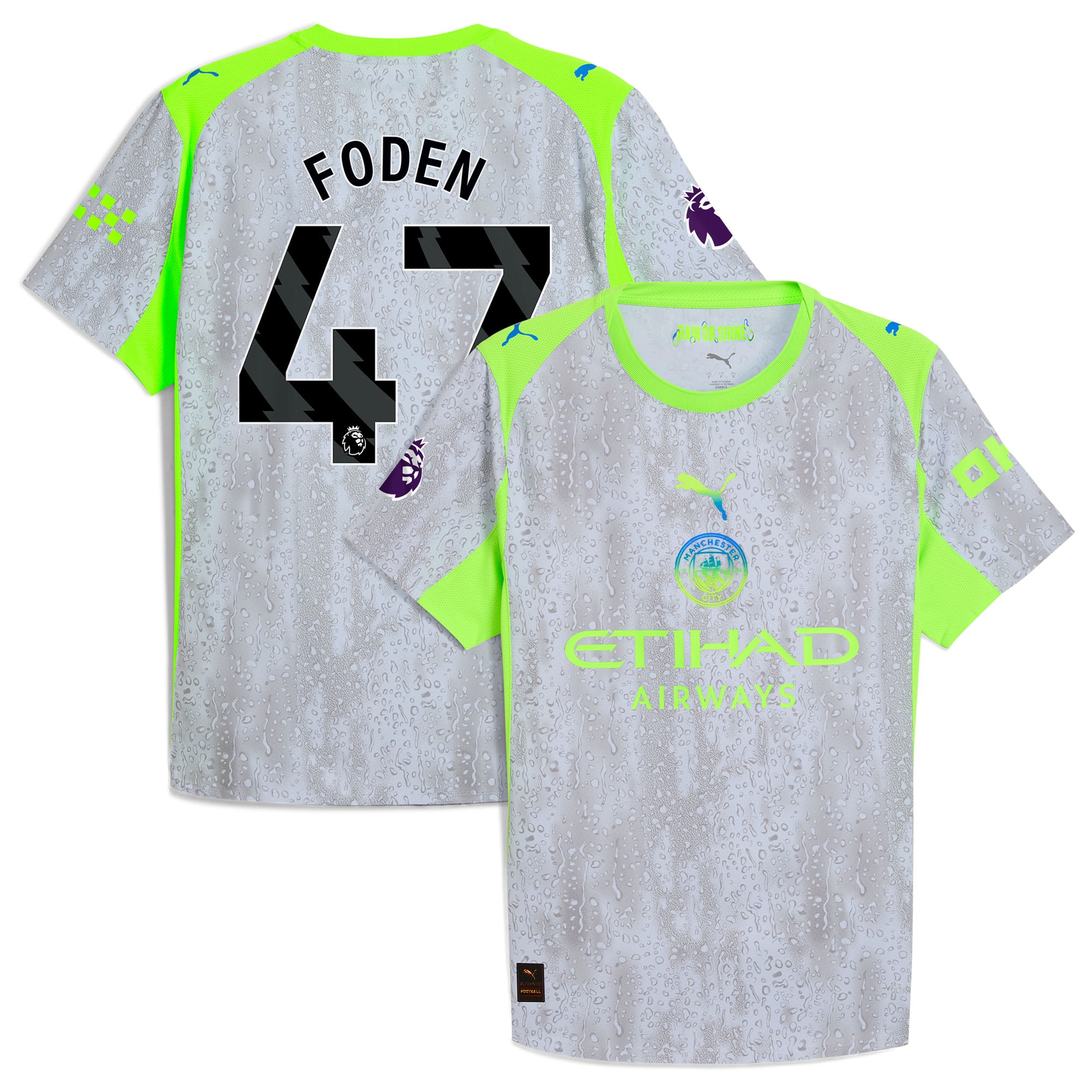 Manchester City Puma 2025/26 Third Jersey - Green/Neon Green