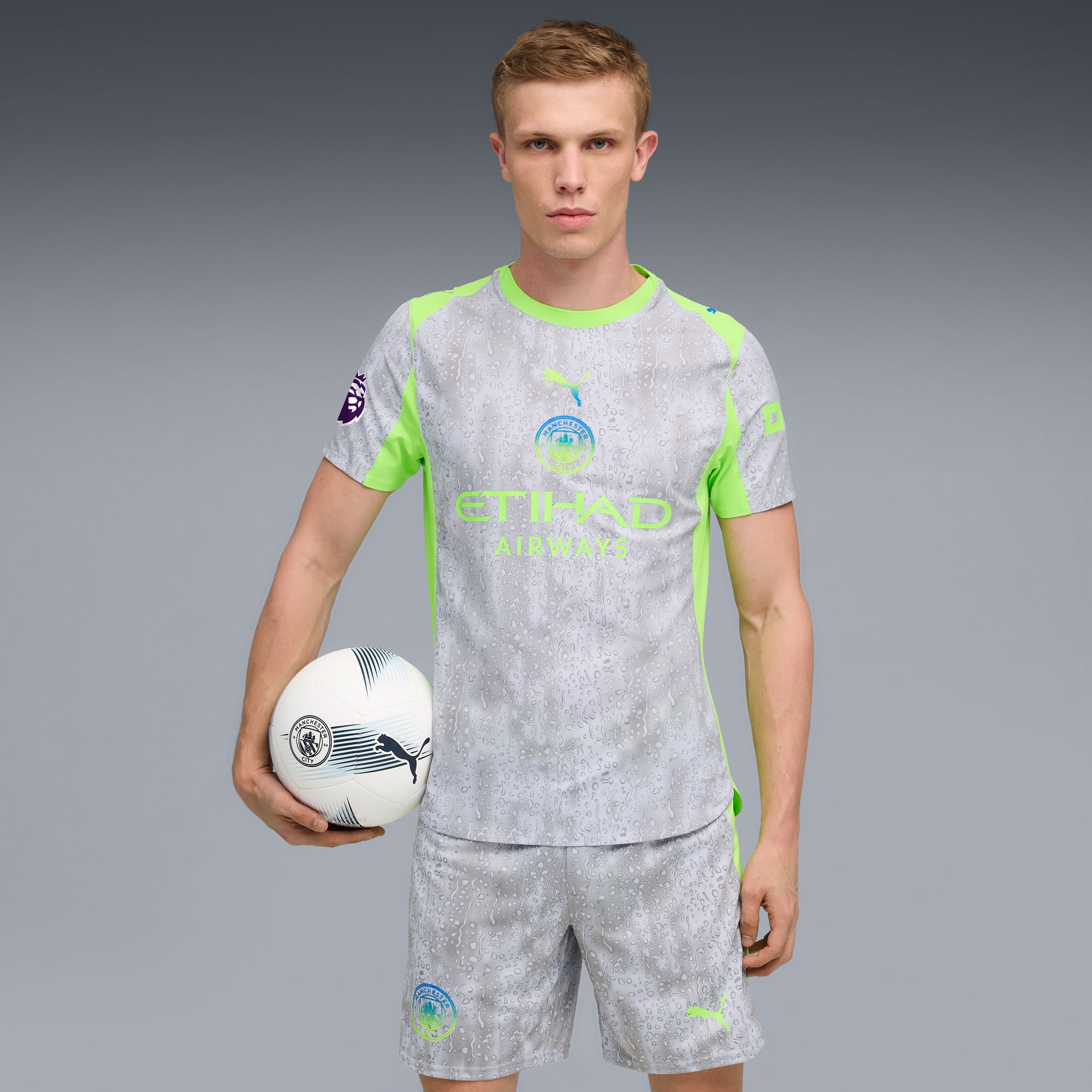 Manchester City Puma 2025/26 Third Jersey - Green/Neon Green