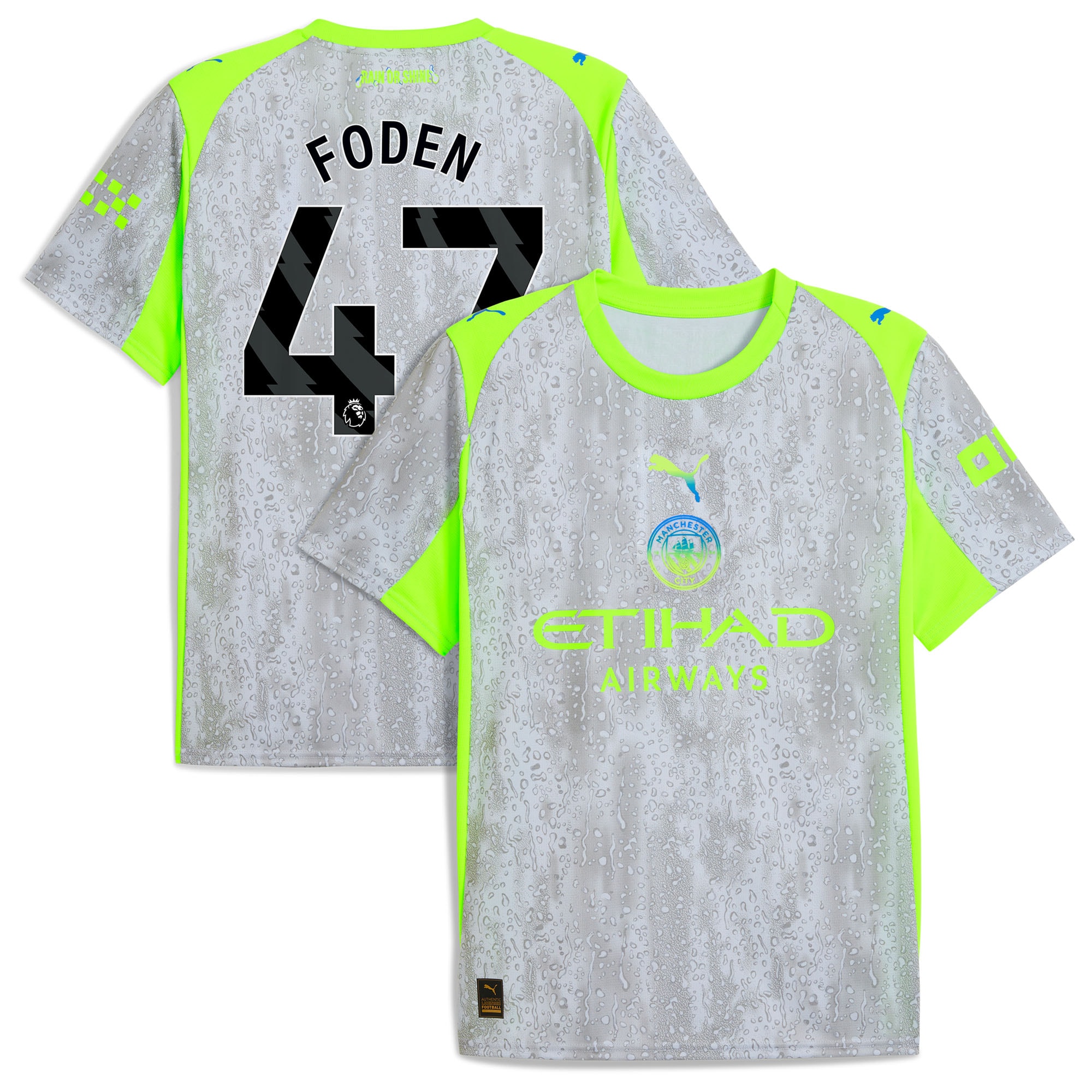 Manchester City Puma 2025/26 Third Jersey - Green/Neon Green