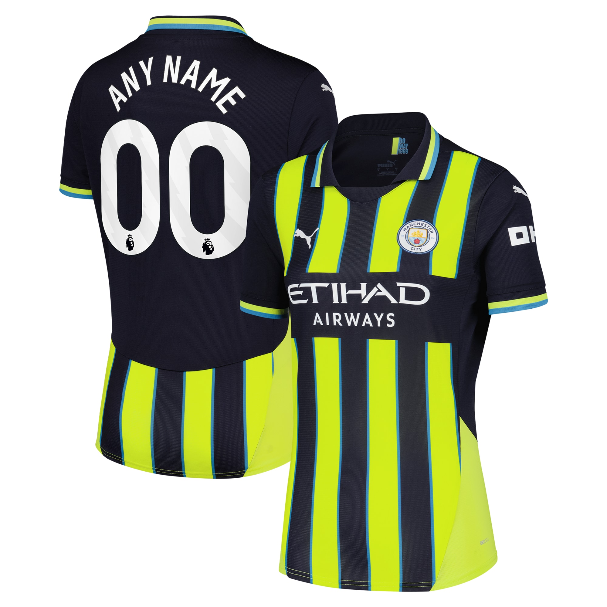 Manchester City Puma Women's 2024/25 Away Custom Jersey