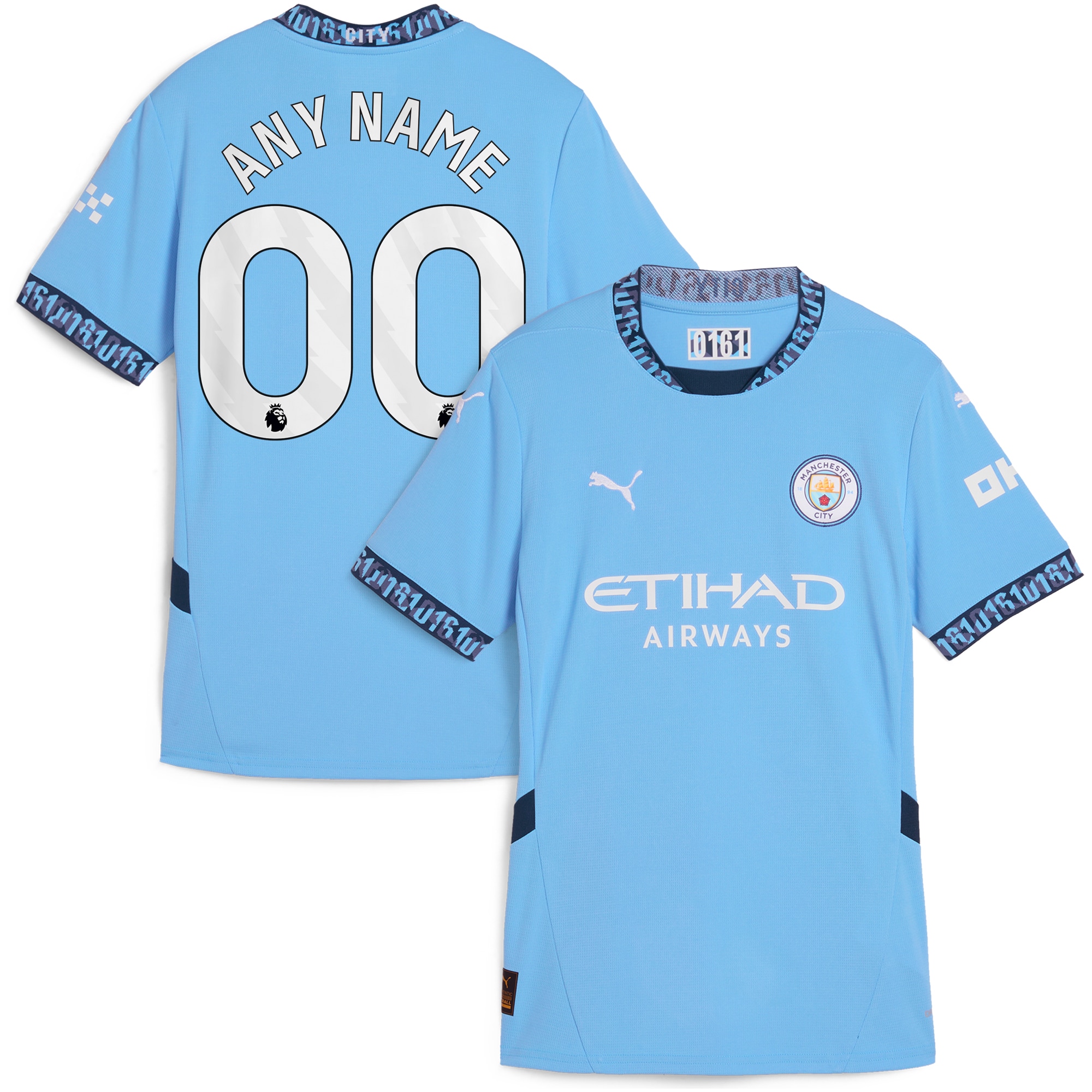 Manchester City Puma Women's 2024/25 Home Custom Jersey