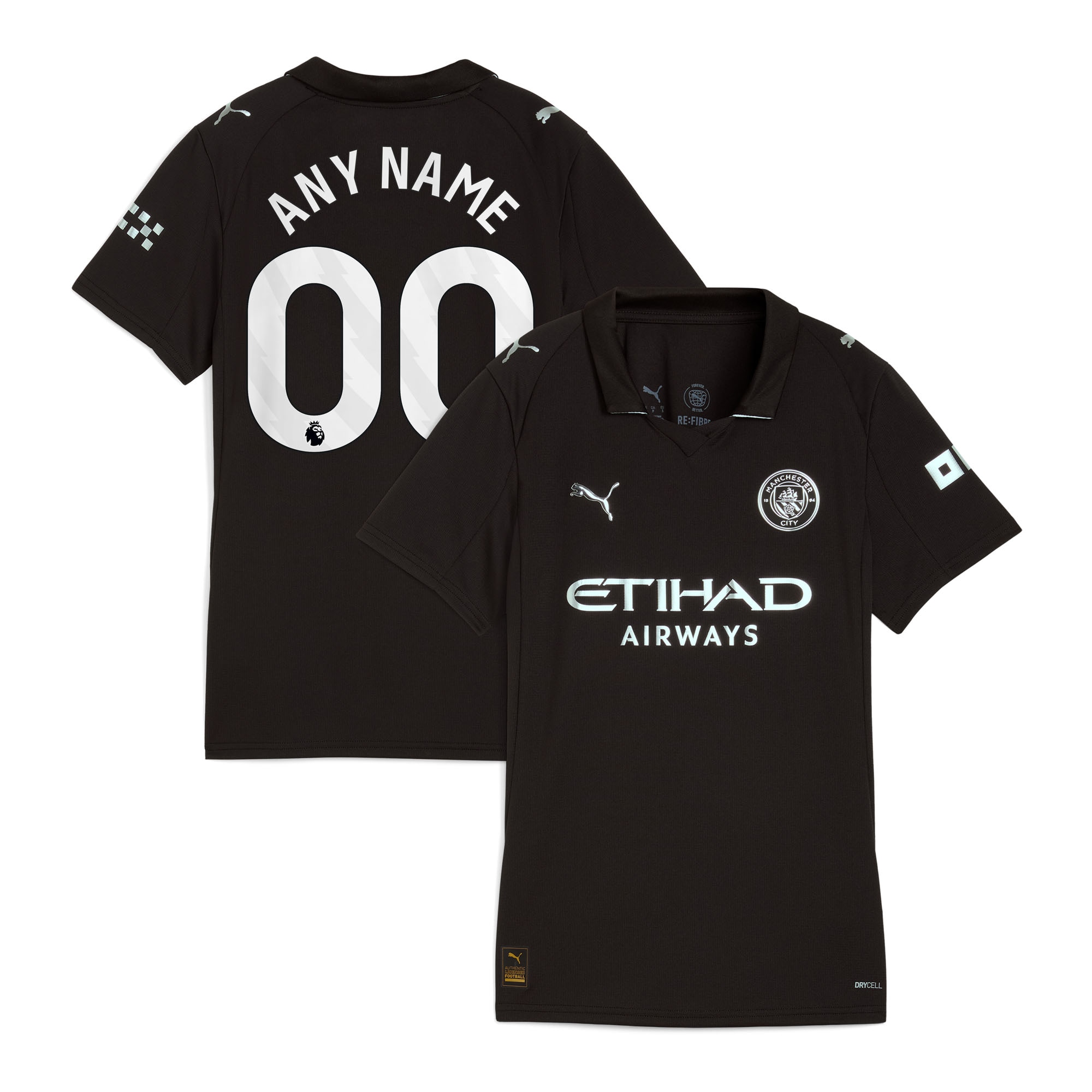 Manchester City Puma Women's 2025/26 Away Custom Jersey