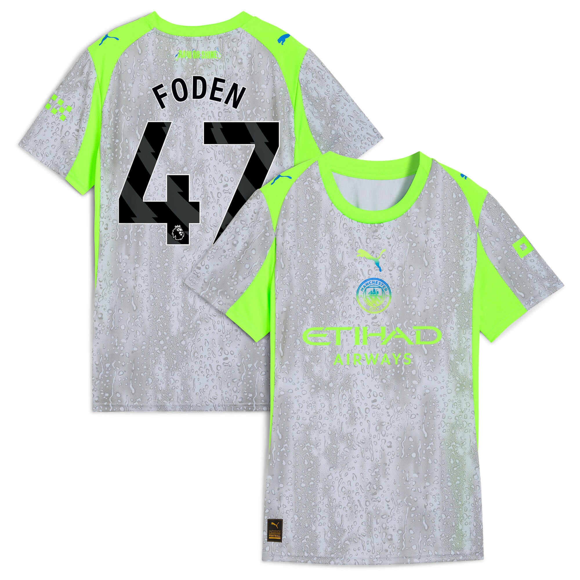 Manchester City Puma Women's 2025/26 Third Jersey - Green/Neon Green