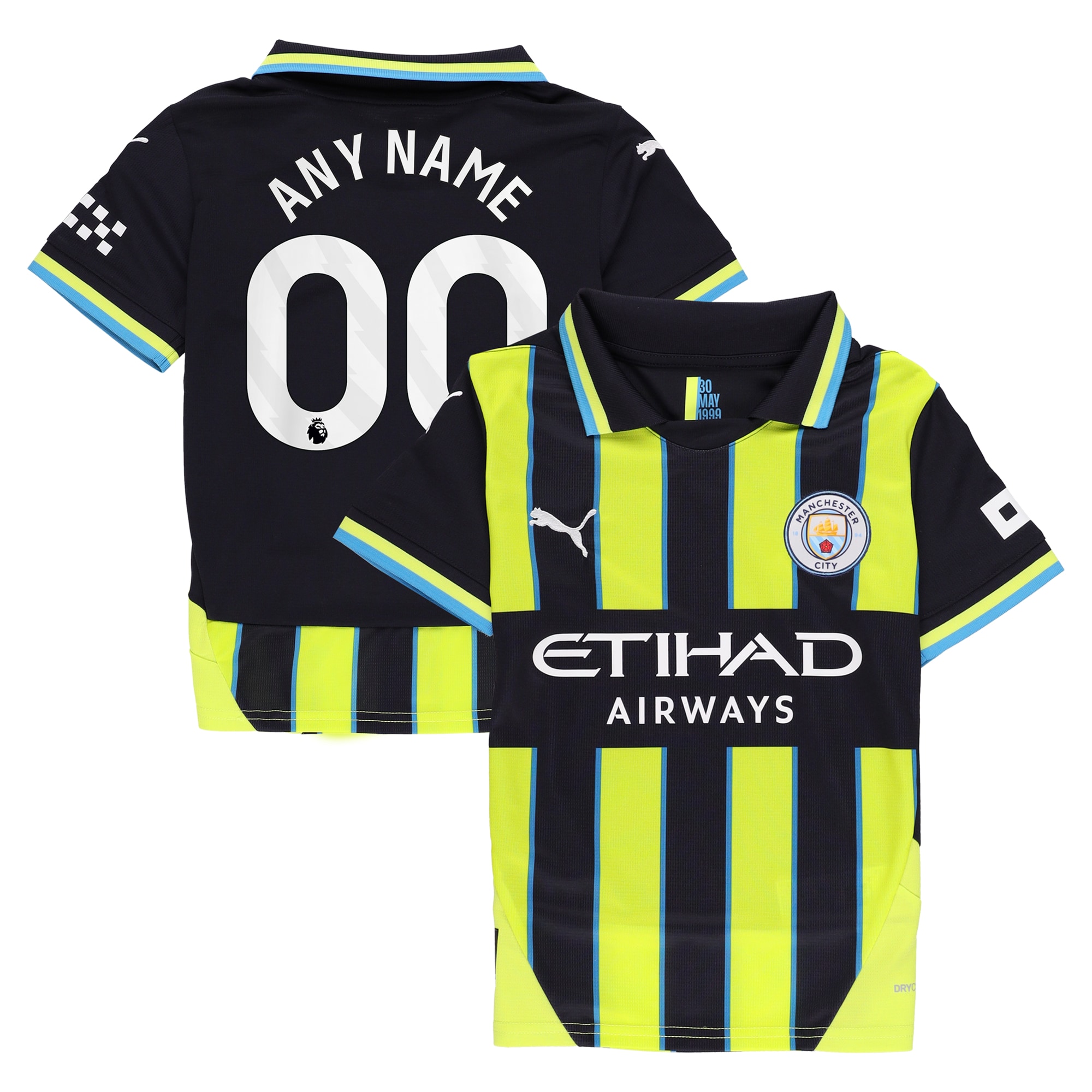 Manchester City Puma Youth 2024/25 Away Custom Jersey
