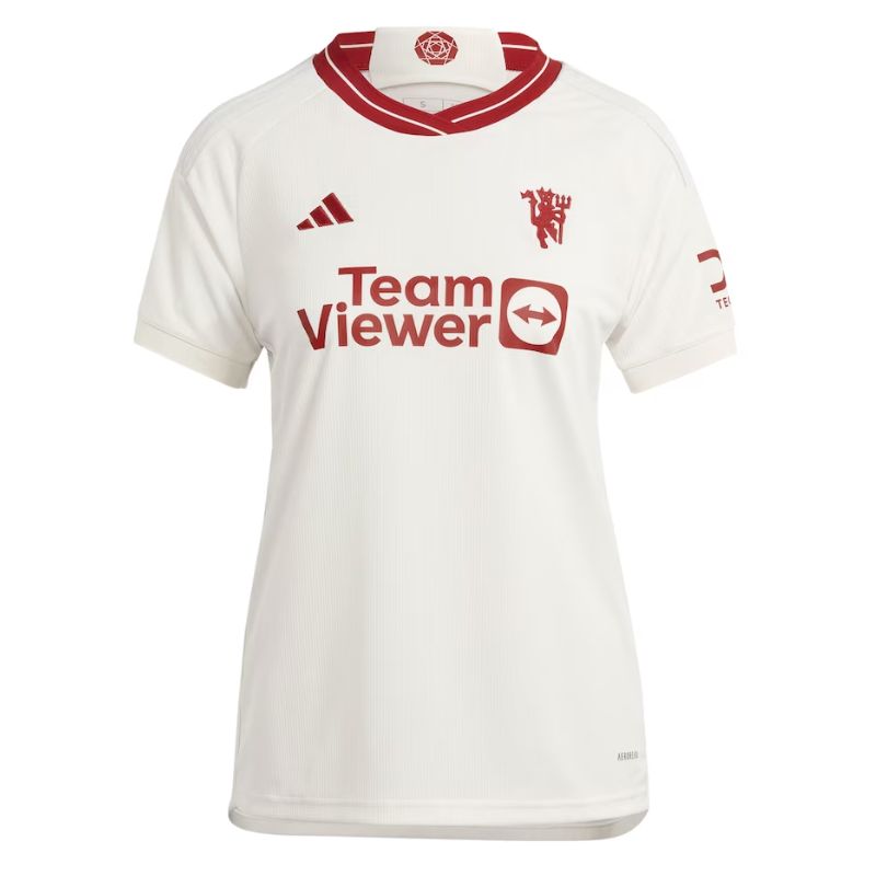 Alternative view of Manchester United 2024 Away Jersey - Adidas - Cream