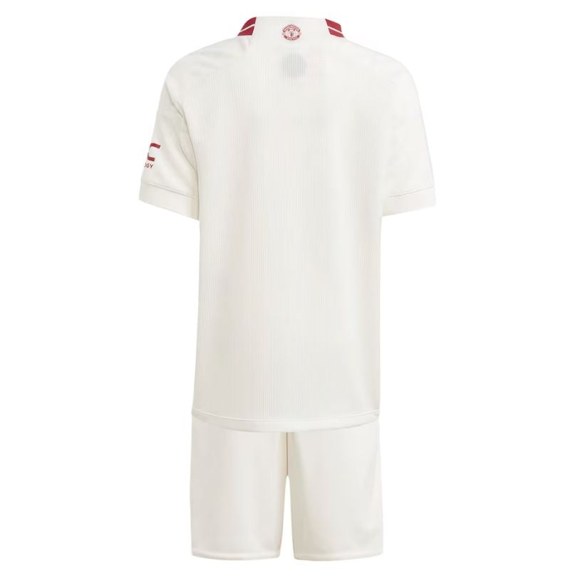 Alternative view of Manchester United Kids White Kit 2024 - Amazing Third Minikit