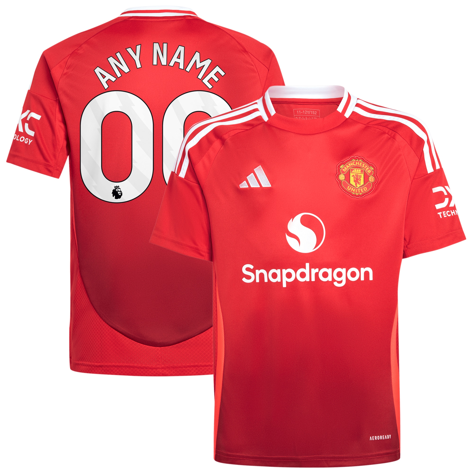 Manchester United Youth 2024/25 Home Custom Jersey - Red