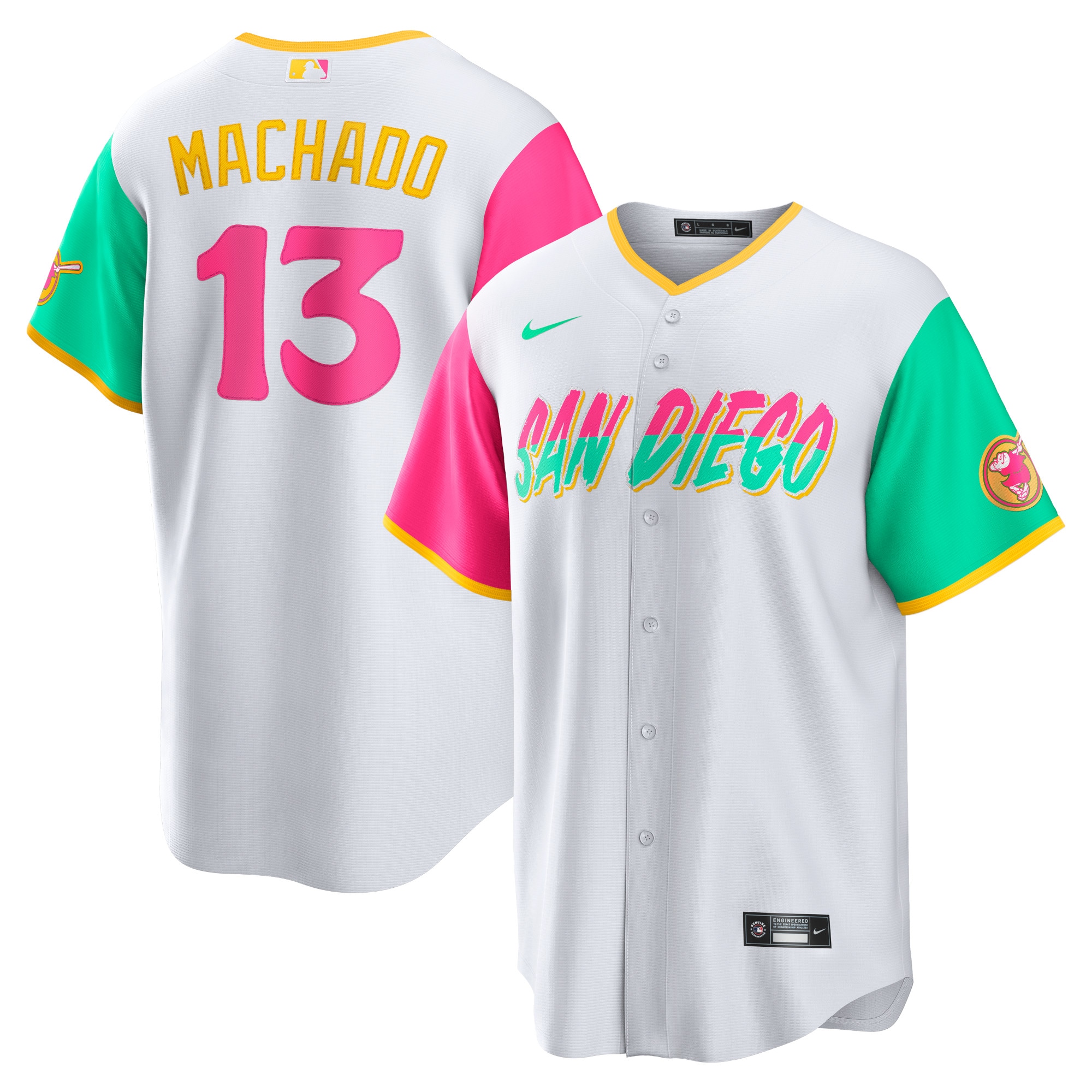 Manny Machado San Diego Padres City Connect Player Jersey - White