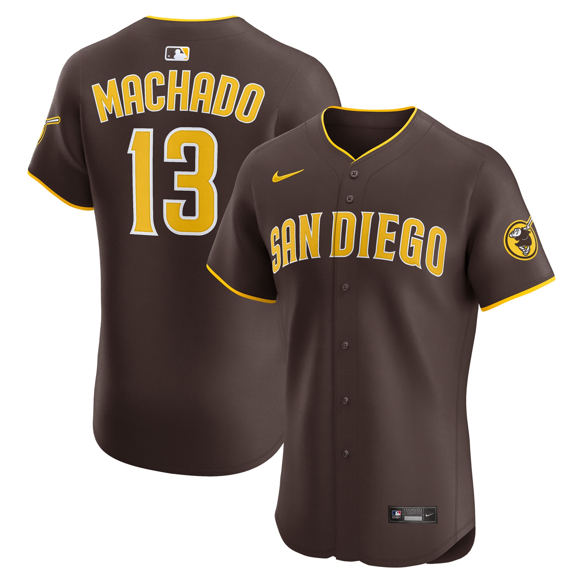 Manny Machado San Diego Padres Road Elite Jersey