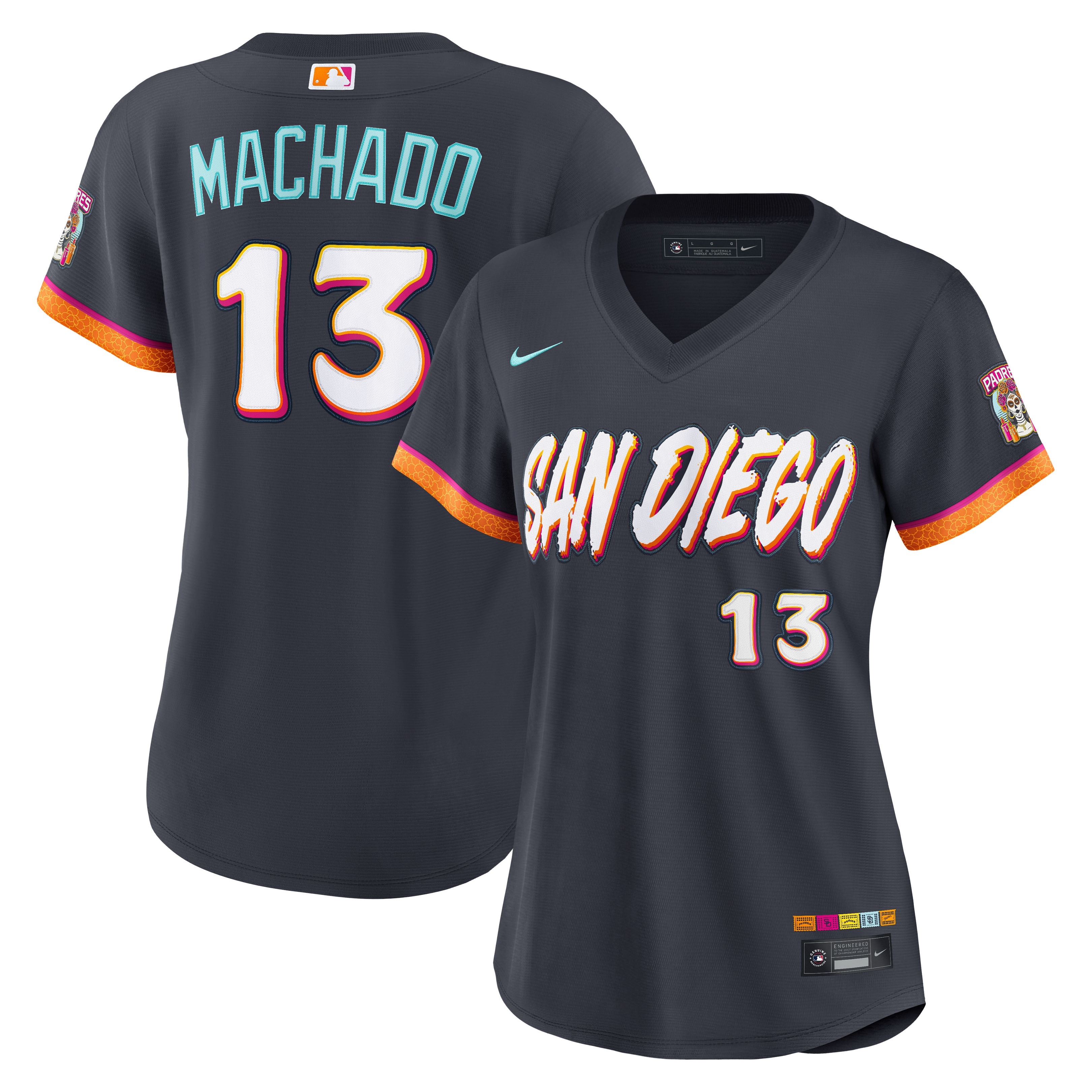 Manny Machado San Diego Padres Women's 2026 City Connect Stadium Jersey - Obsidian
