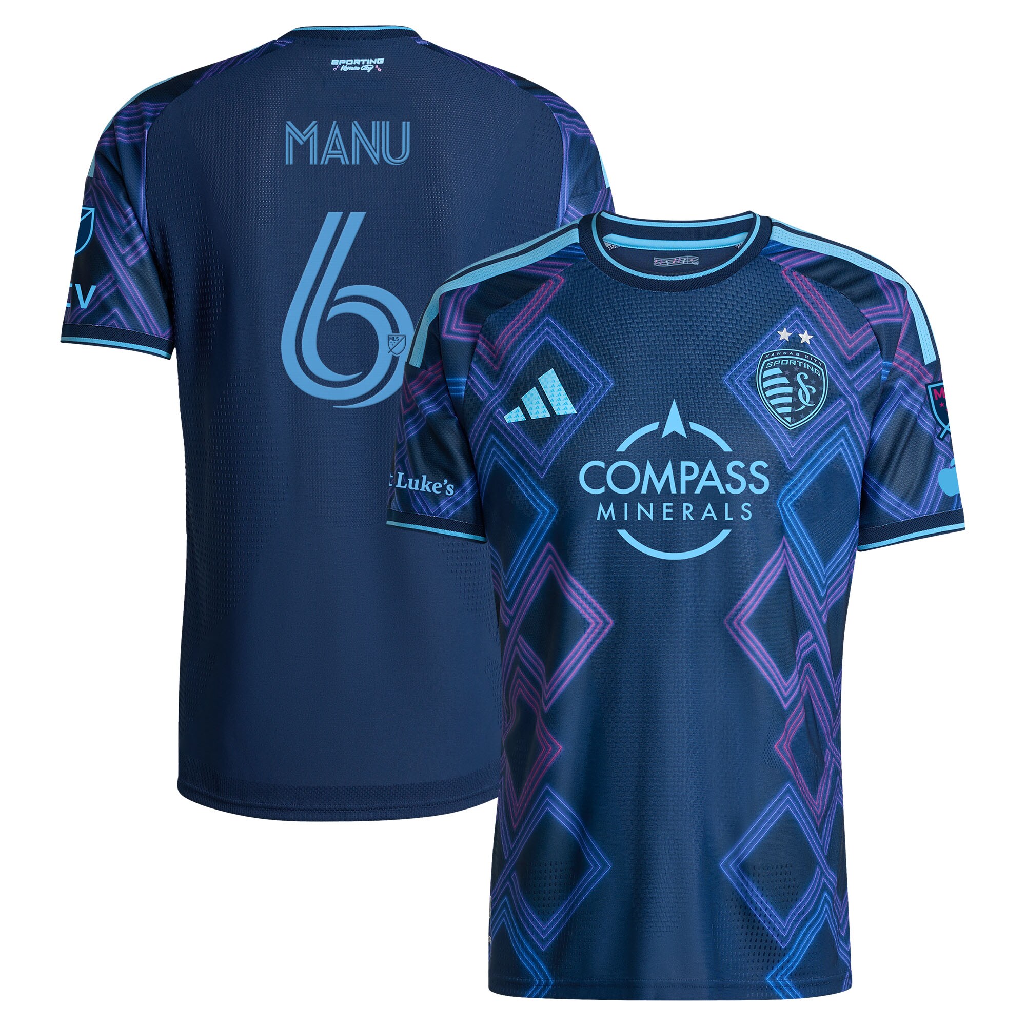 Manu García Sporting Kansas City 2026 The 18th & Vine Kit On-Field Patch Jersey - Blue